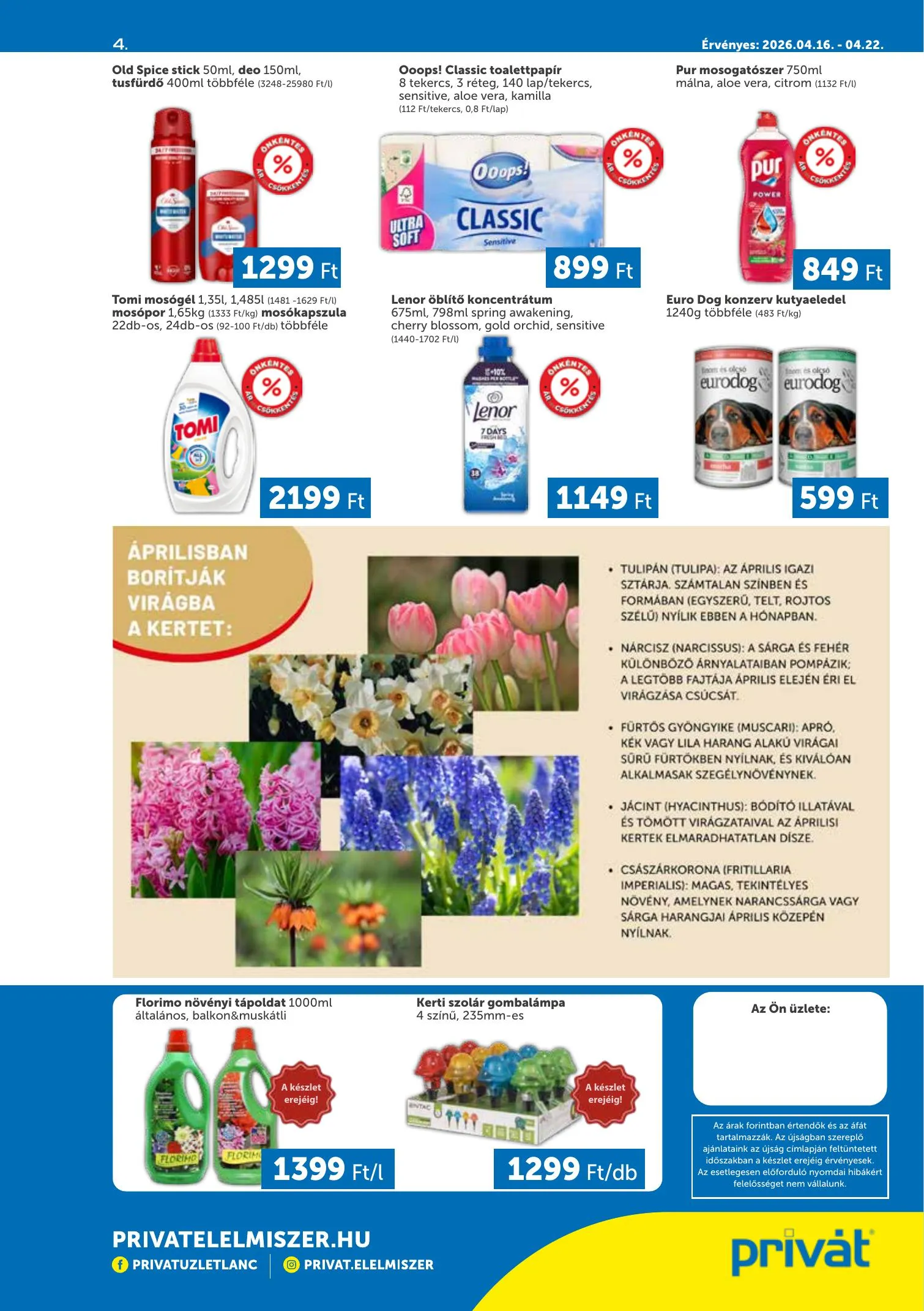 Privát akciós újság Déli vármegyék 04.16–04.22 – 4. oldal