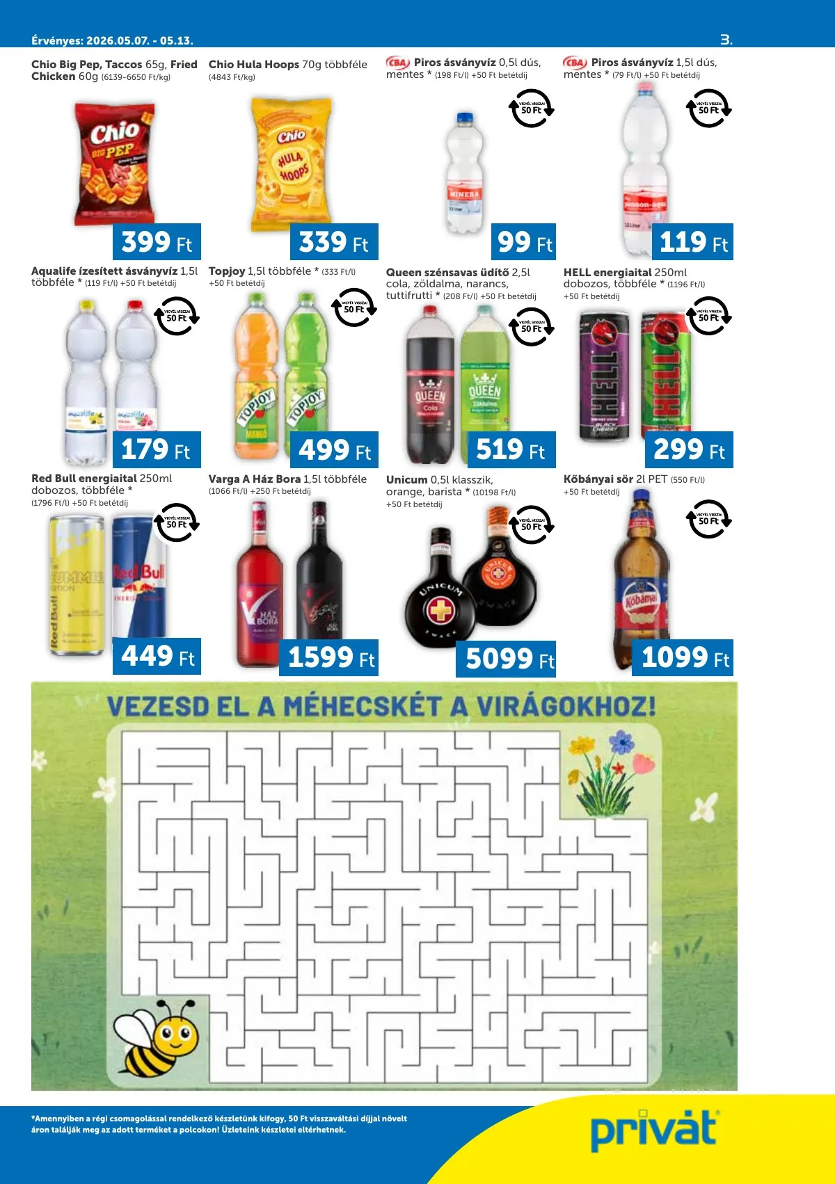 Privát akciós újság Déli vármegyék 05.07–05.13 – 3. oldal