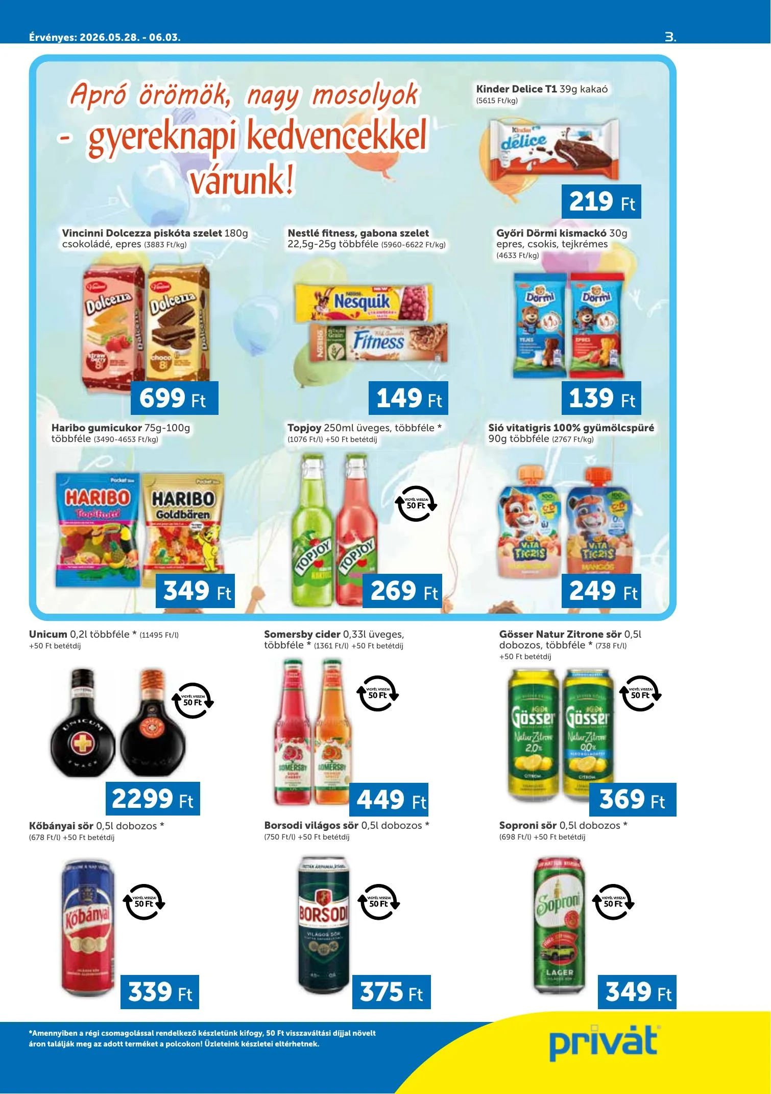 Privát akciós újság Déli vármegyék 05.28–06.03 – 3. oldal