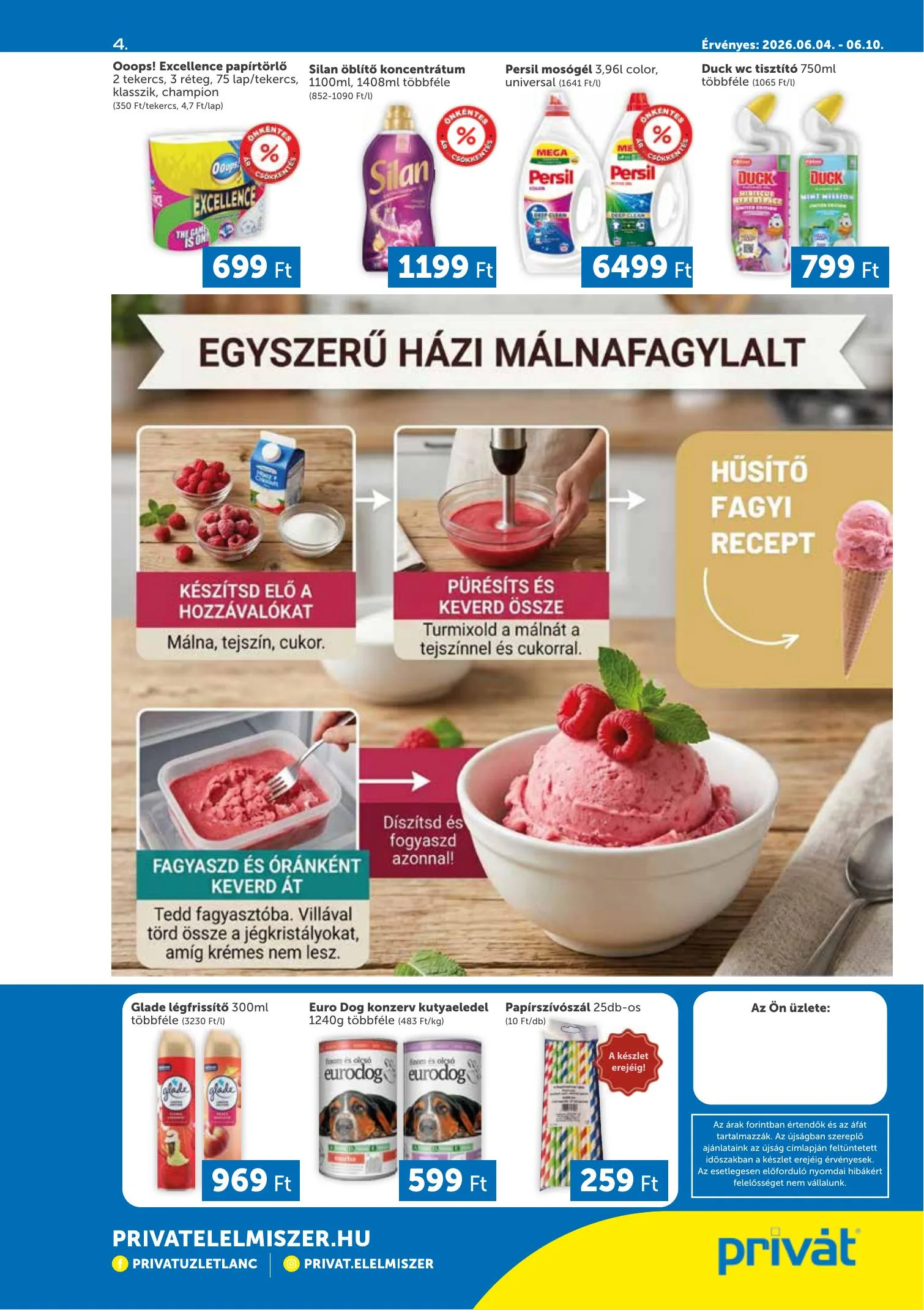 Privát akciós újság Déli vármegyék 06.04–06.10 – 4. oldal