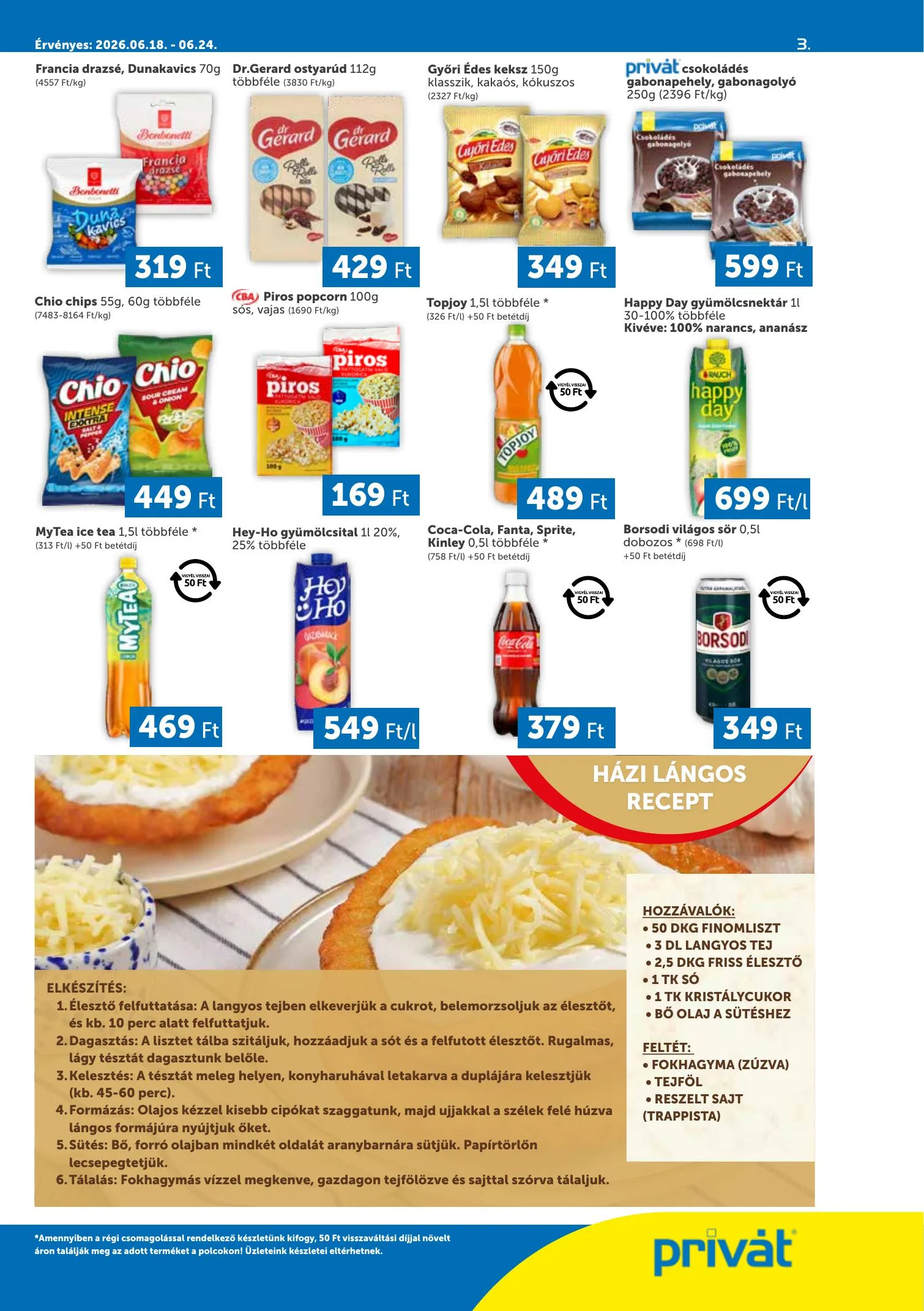 Privát akciós újság Déli vármegyék 06.18–06.24 – 3. oldal
