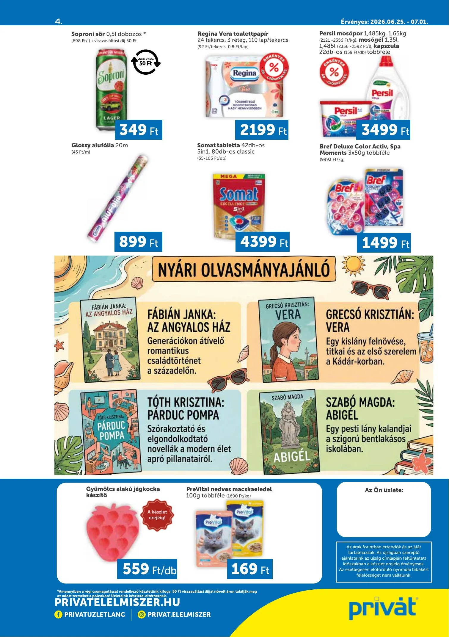 Privát akciós újság Déli vármegyék 06.25–07.01 – 4. oldal