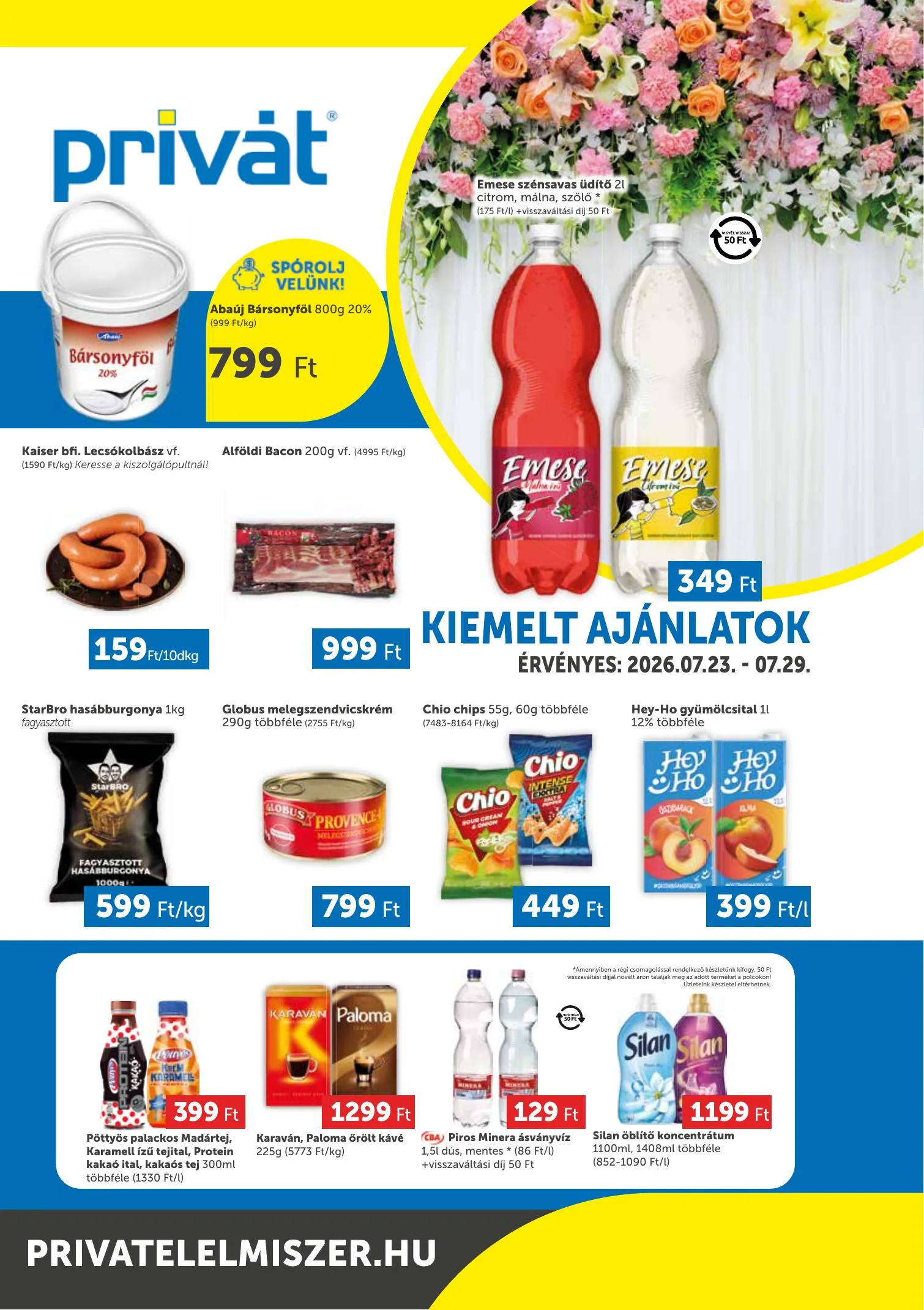Privát akciós újság Déli vármegyék 07.23–07.29