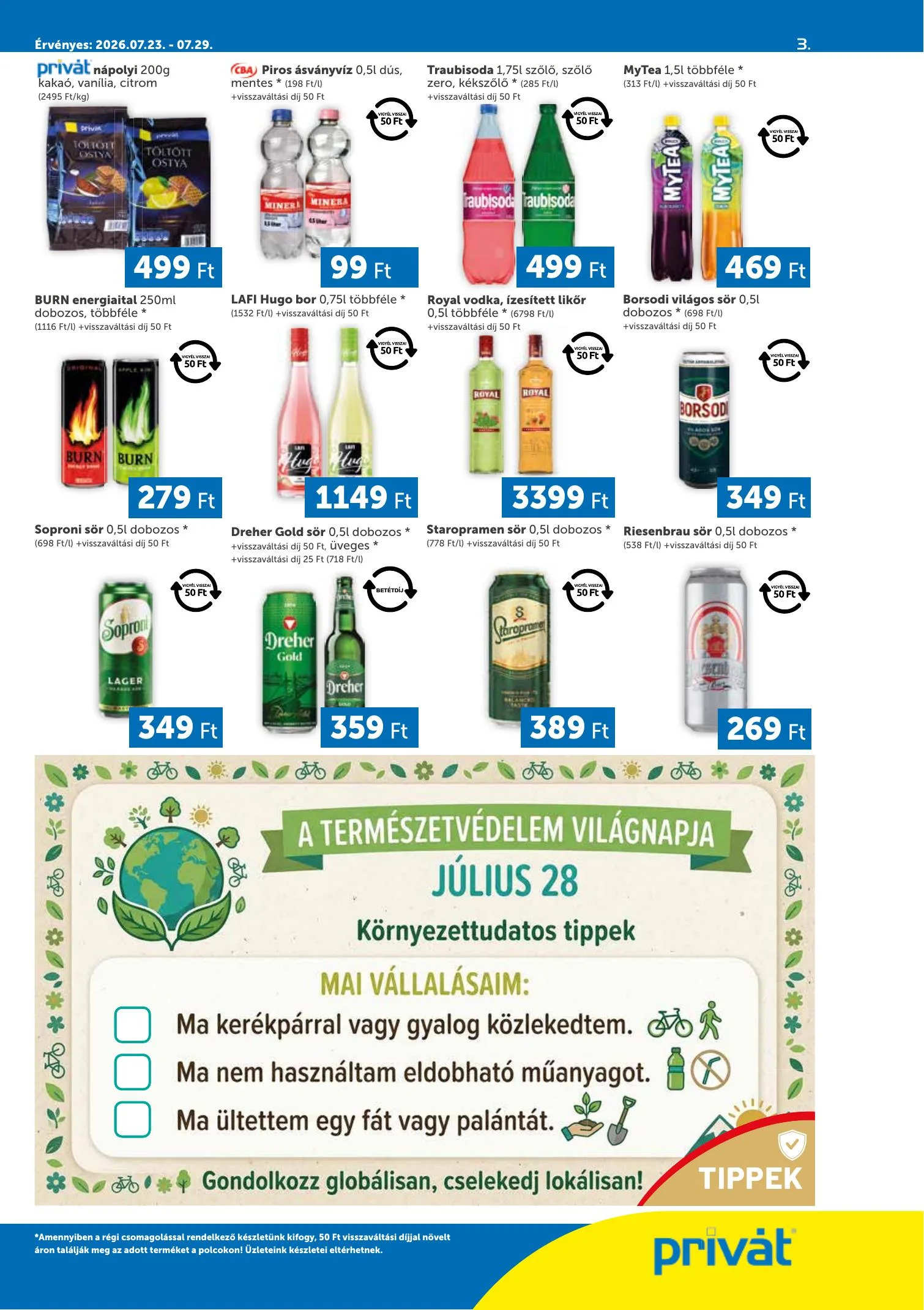 Privát akciós újság Déli vármegyék 07.23–07.29 – 3. oldal