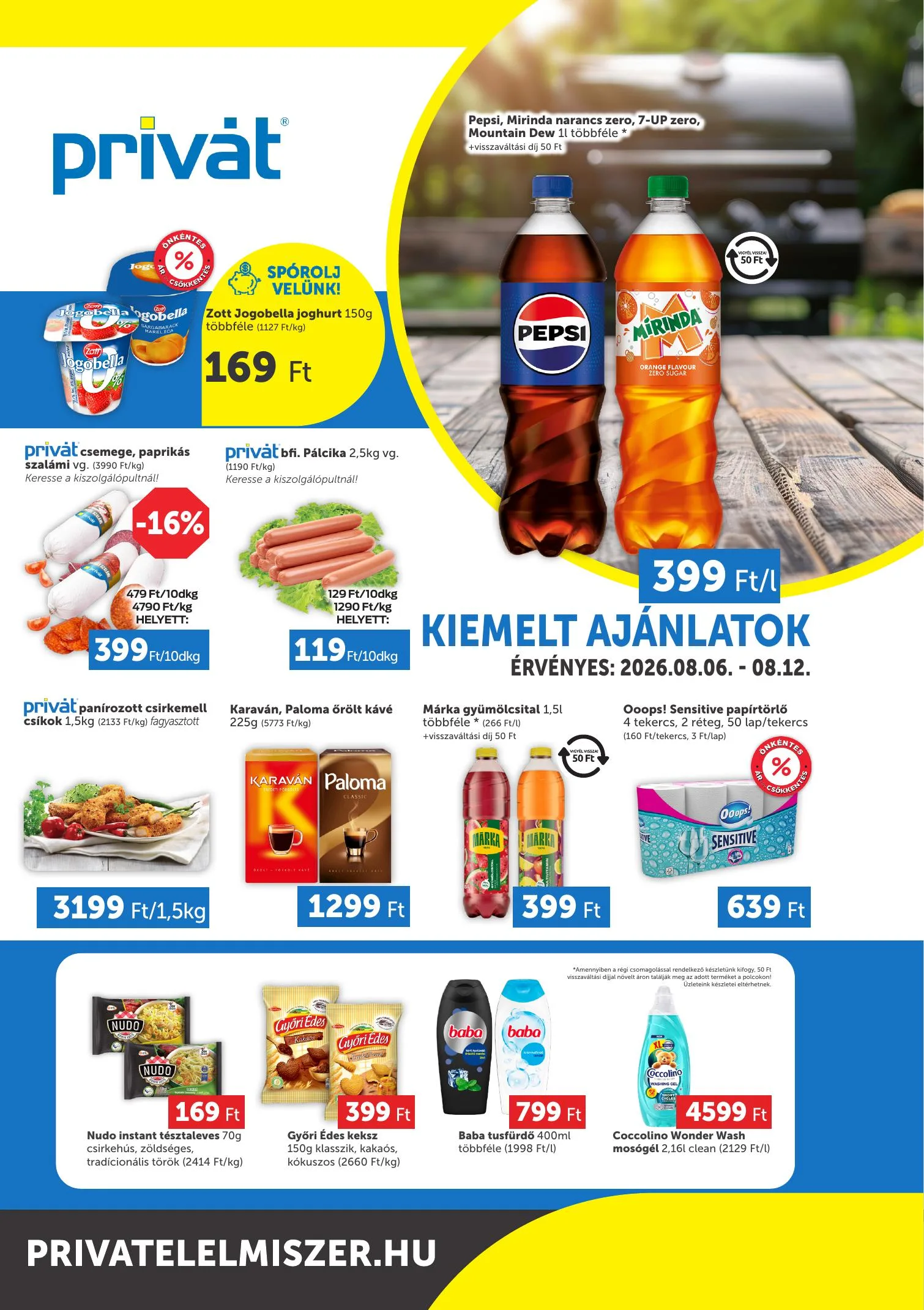 Privát akciós újság Déli vármegyék 08.06–08.12