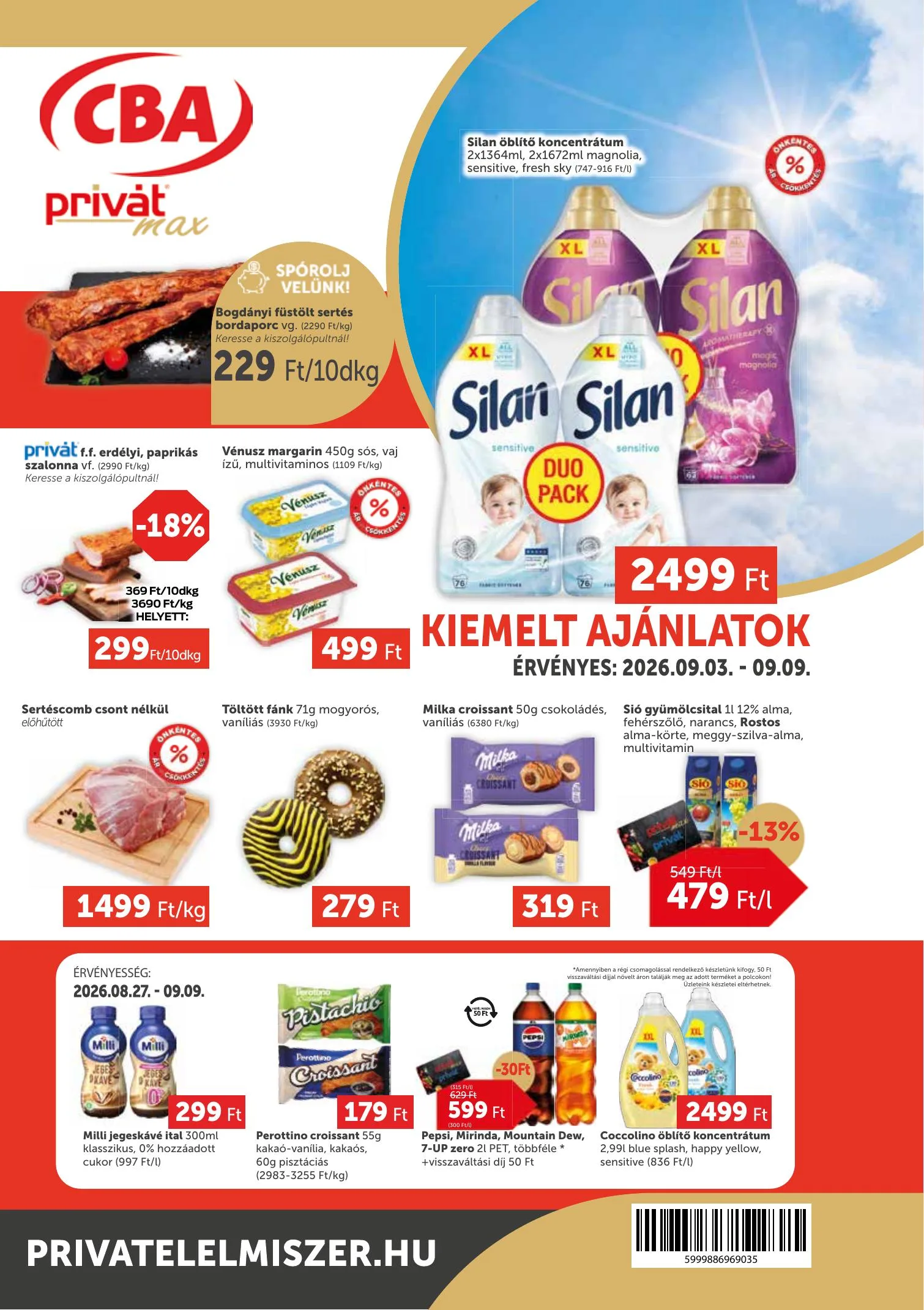 Privát akciós újság Élelmiszer Max 09.03–09.09