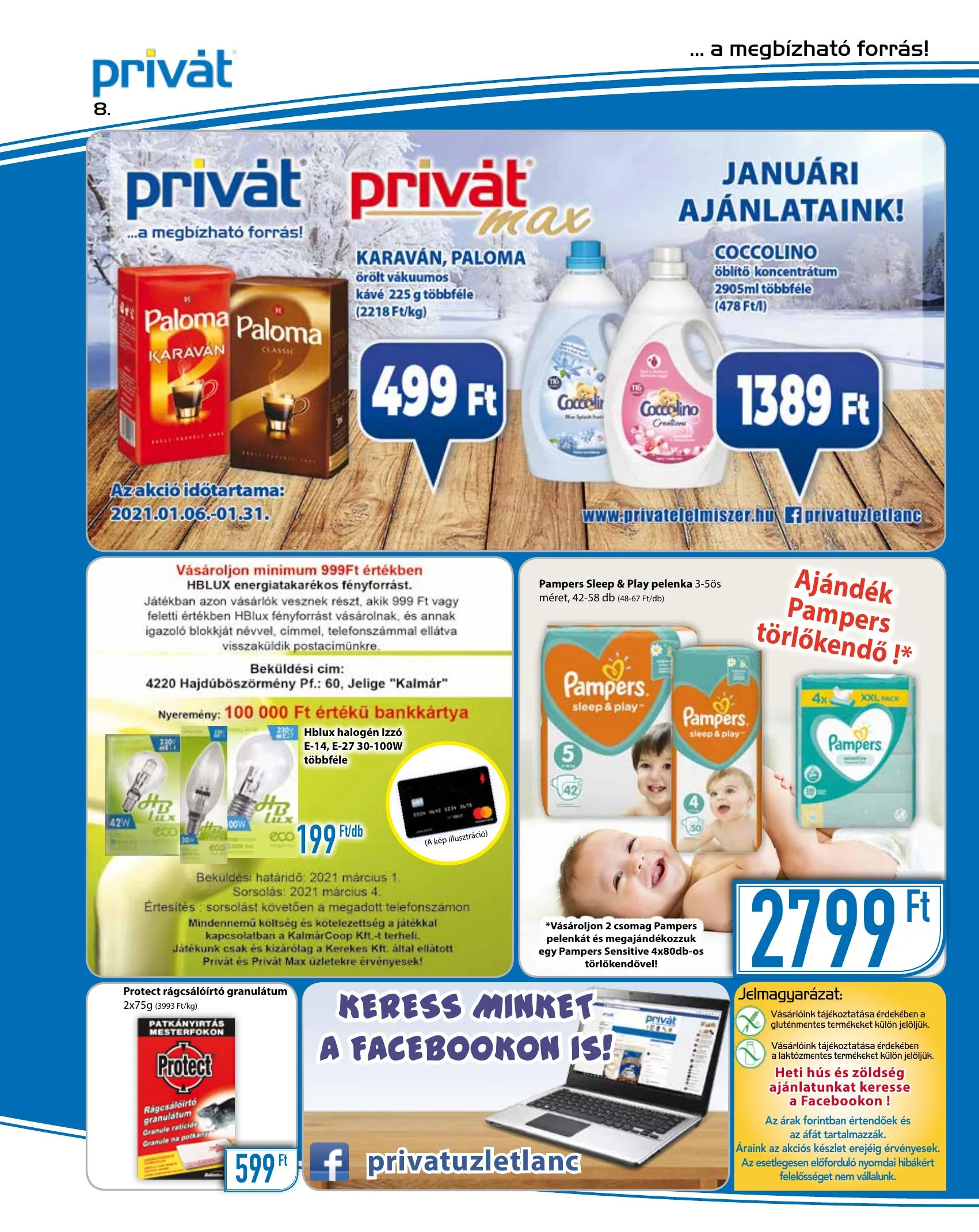 Privát akciós újság Élelmiszer 01.06–01.17 – 8. oldal