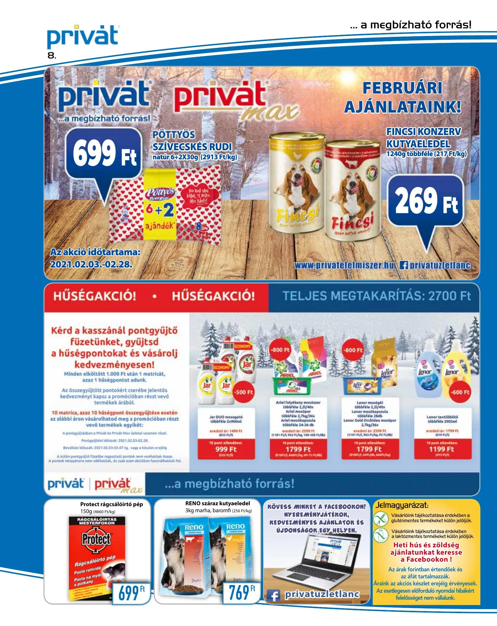 Privát akciós újság Élelmiszer 02.03–02.14 – 8. oldal