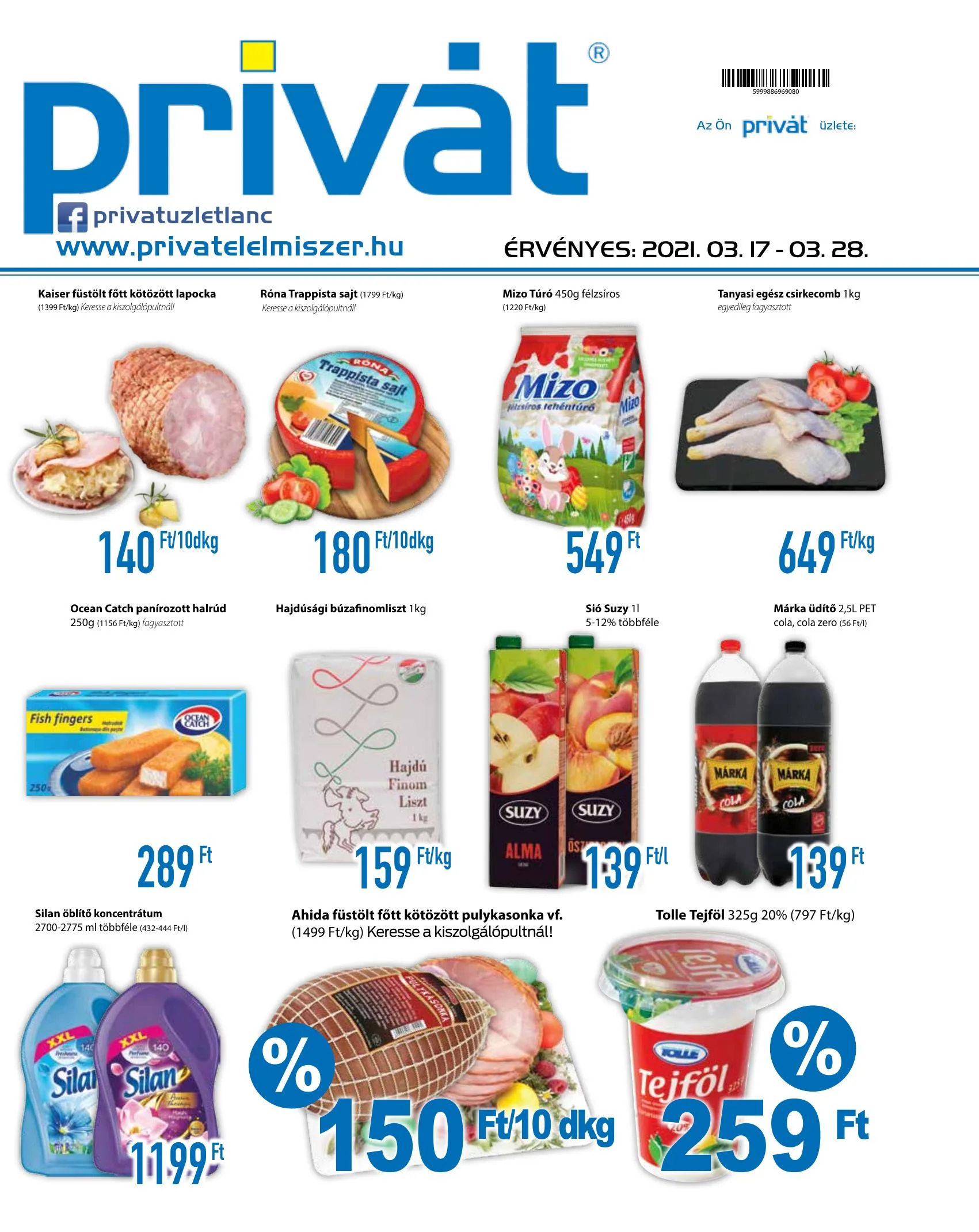 Privát akciós újság Élelmiszer 03.17–03.28