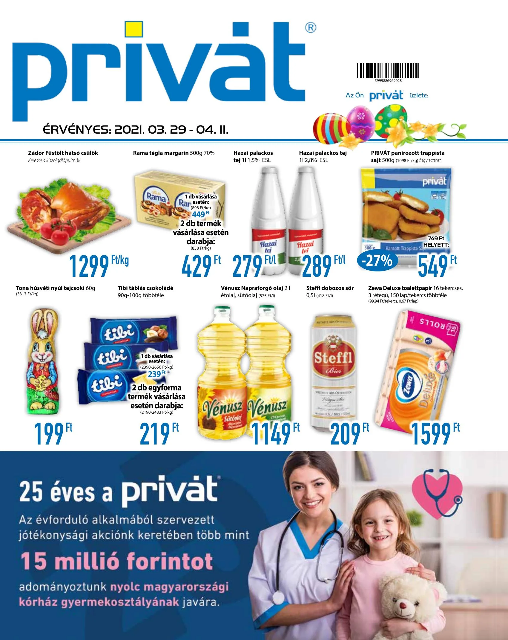 Privát akciós újság Élelmiszer 03.29–04.11