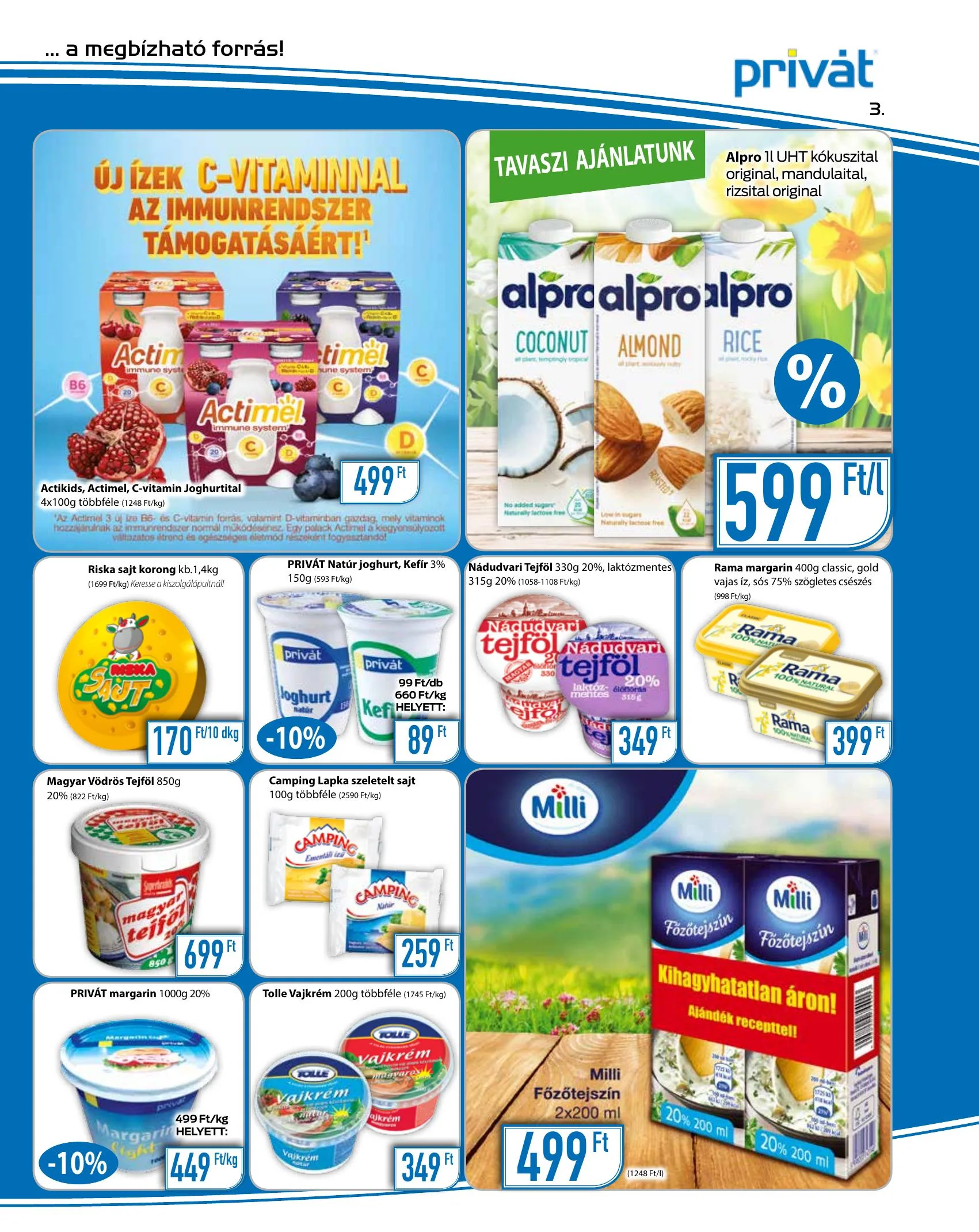 Privát akciós újság Élelmiszer 03.29–04.11 – 3. oldal