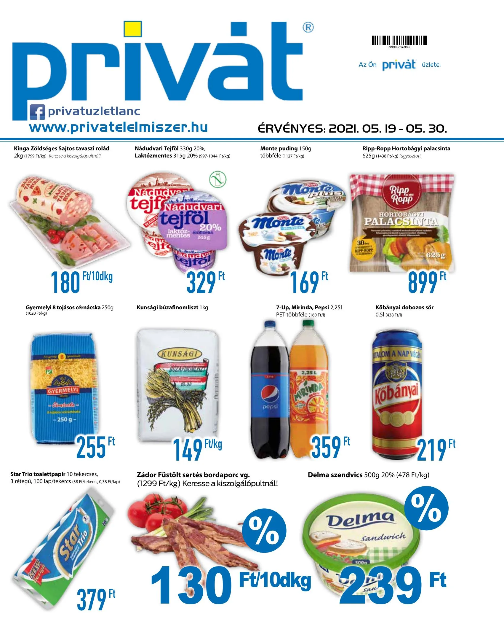 Privát akciós újság Élelmiszer 05.19–05.30