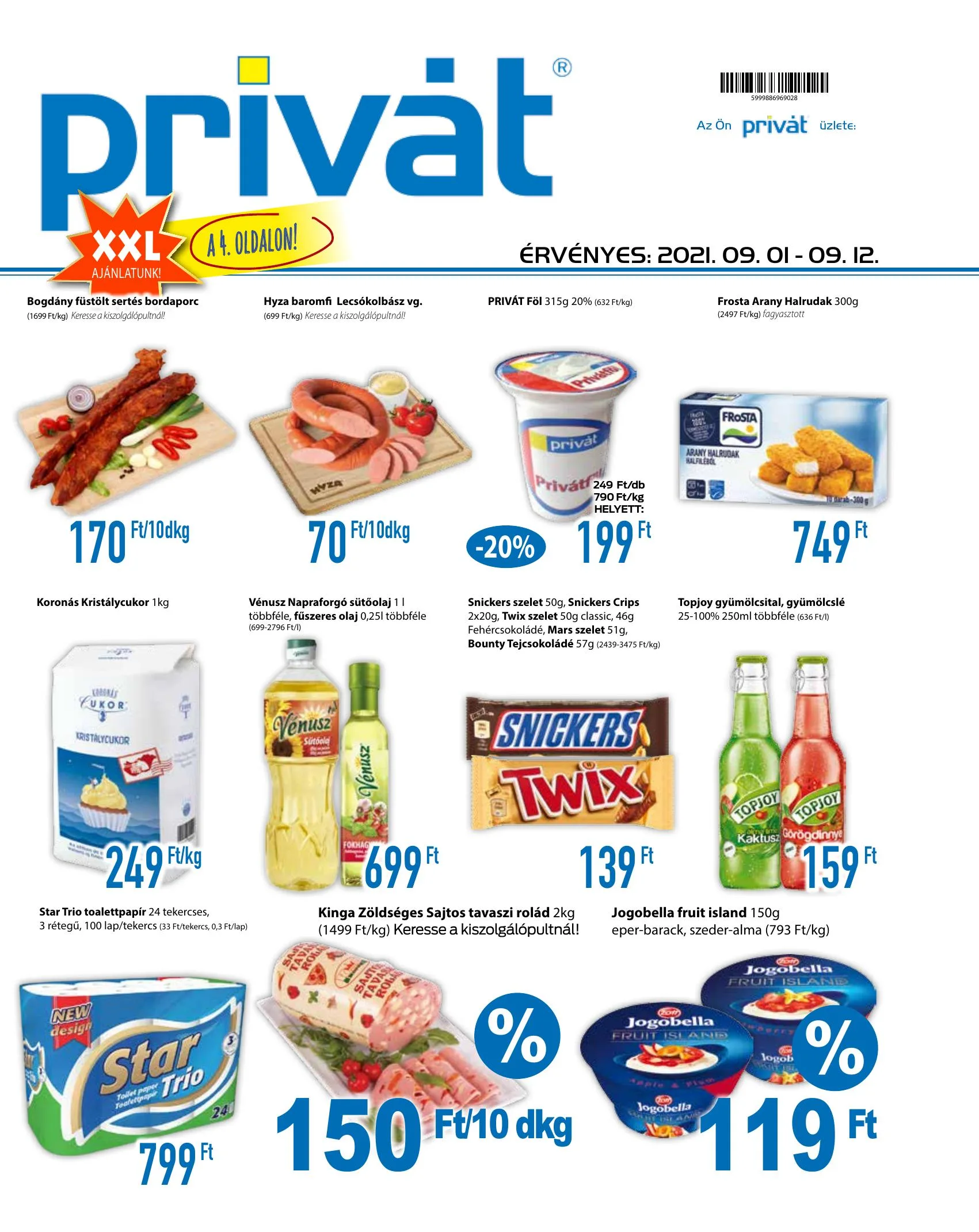 Privát akciós újság Élelmiszer 09.01–09.12