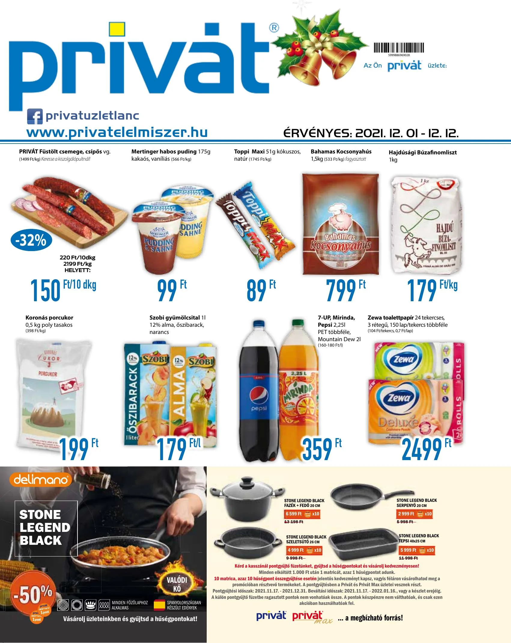 Privát akciós újság Élelmiszer 12.01–12.12