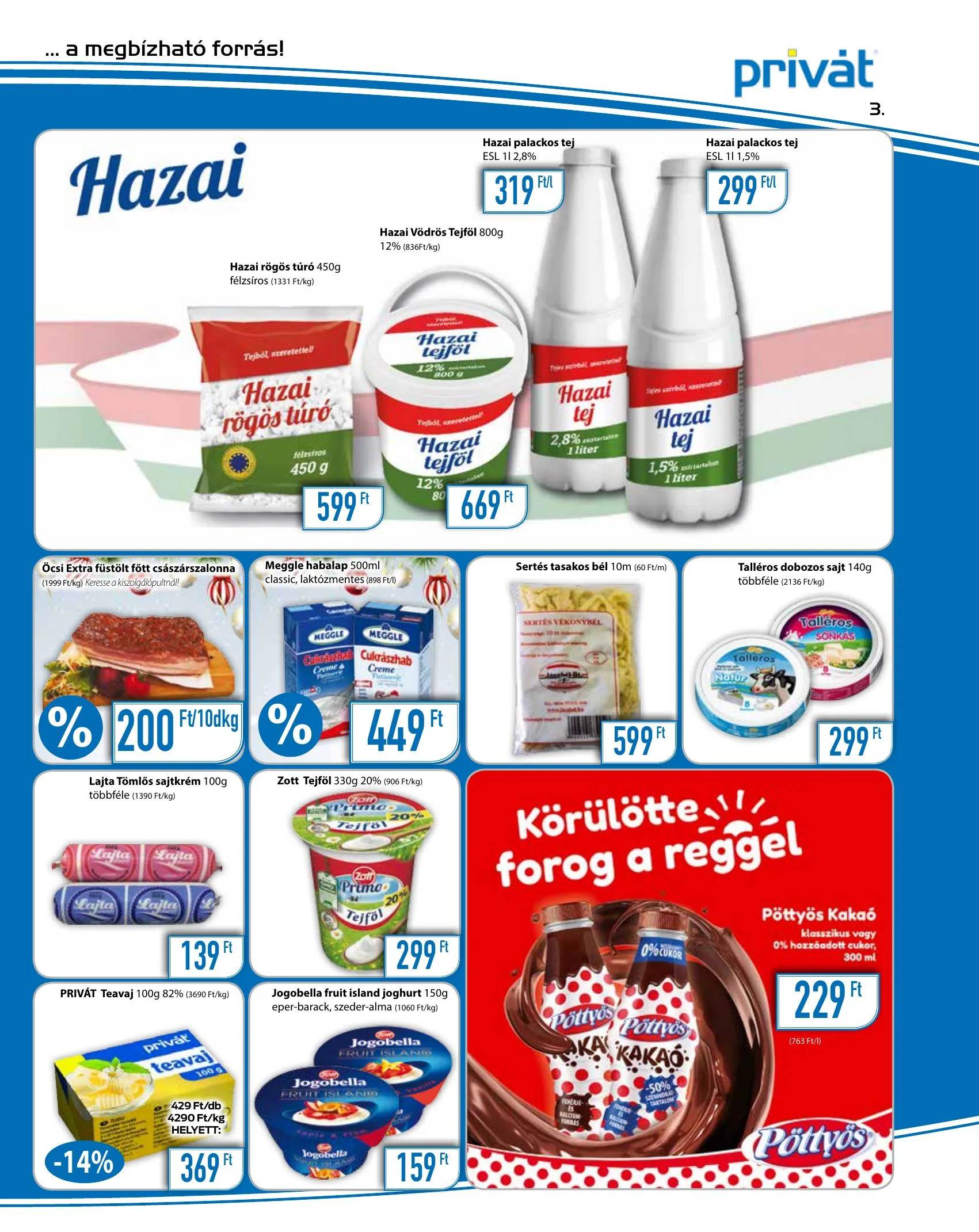 Privát akciós újság Élelmiszer 12.01–12.12 – 3. oldal