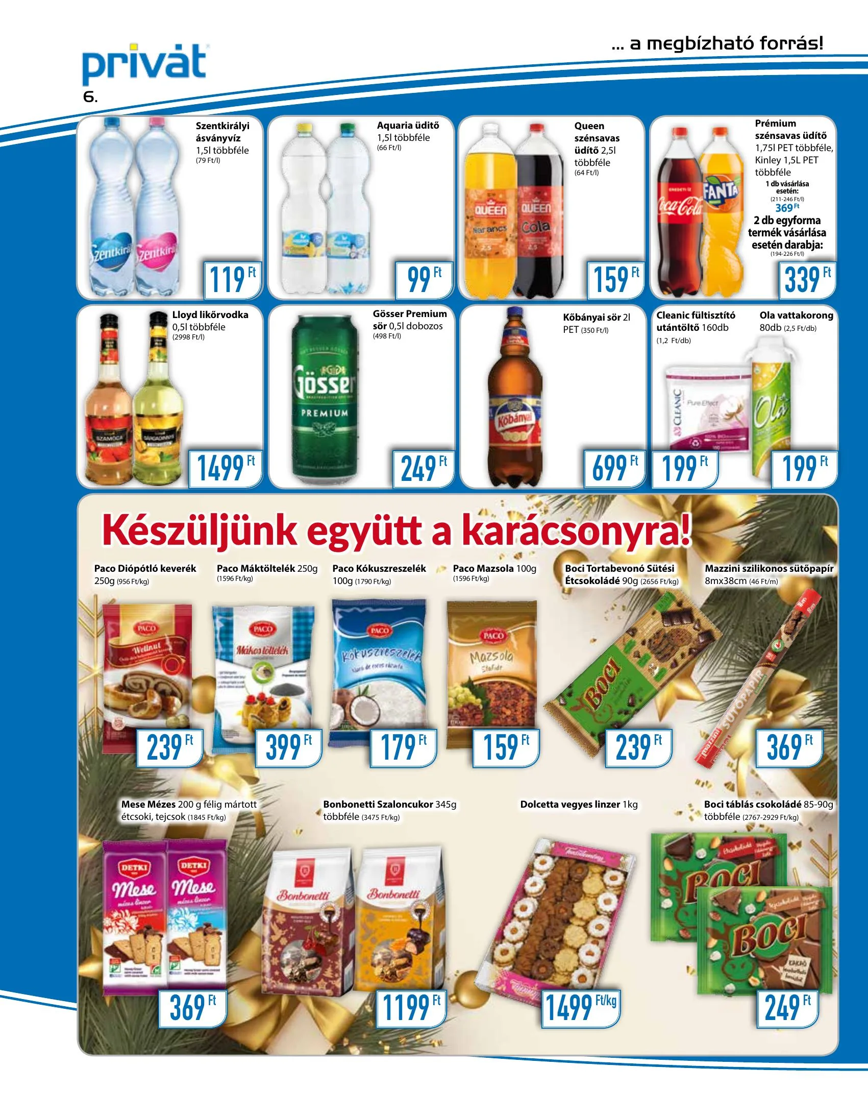 Privát akciós újság Élelmiszer 12.01–12.12 – 6. oldal
