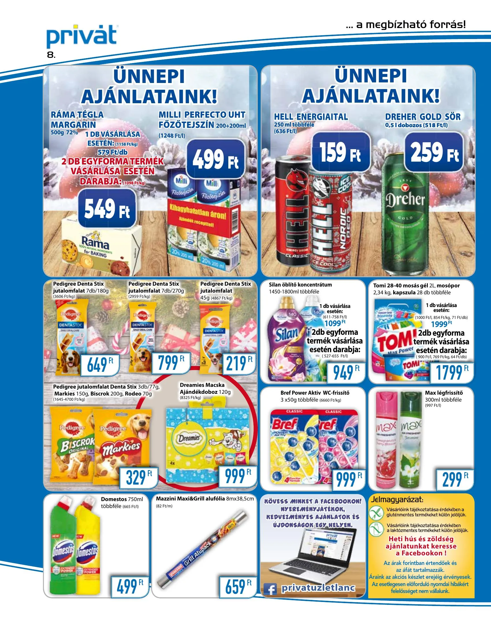 Privát akciós újság Élelmiszer 12.01–12.12 – 8. oldal