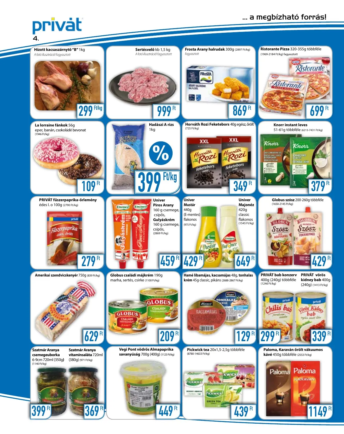 Privát akciós újság Élelmiszer 02.02–02.13 – 4. oldal