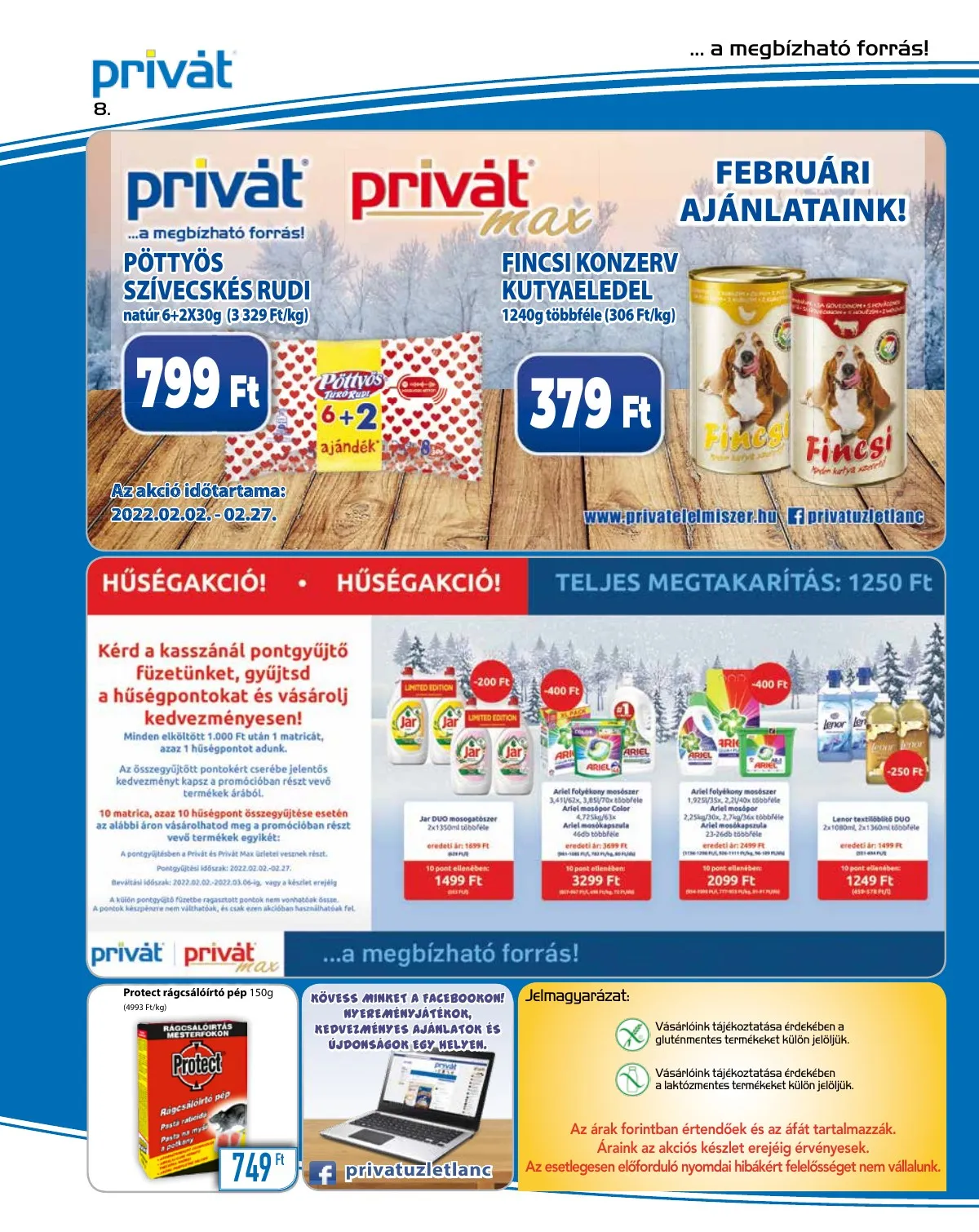 Privát akciós újság Élelmiszer 02.02–02.13 – 8. oldal