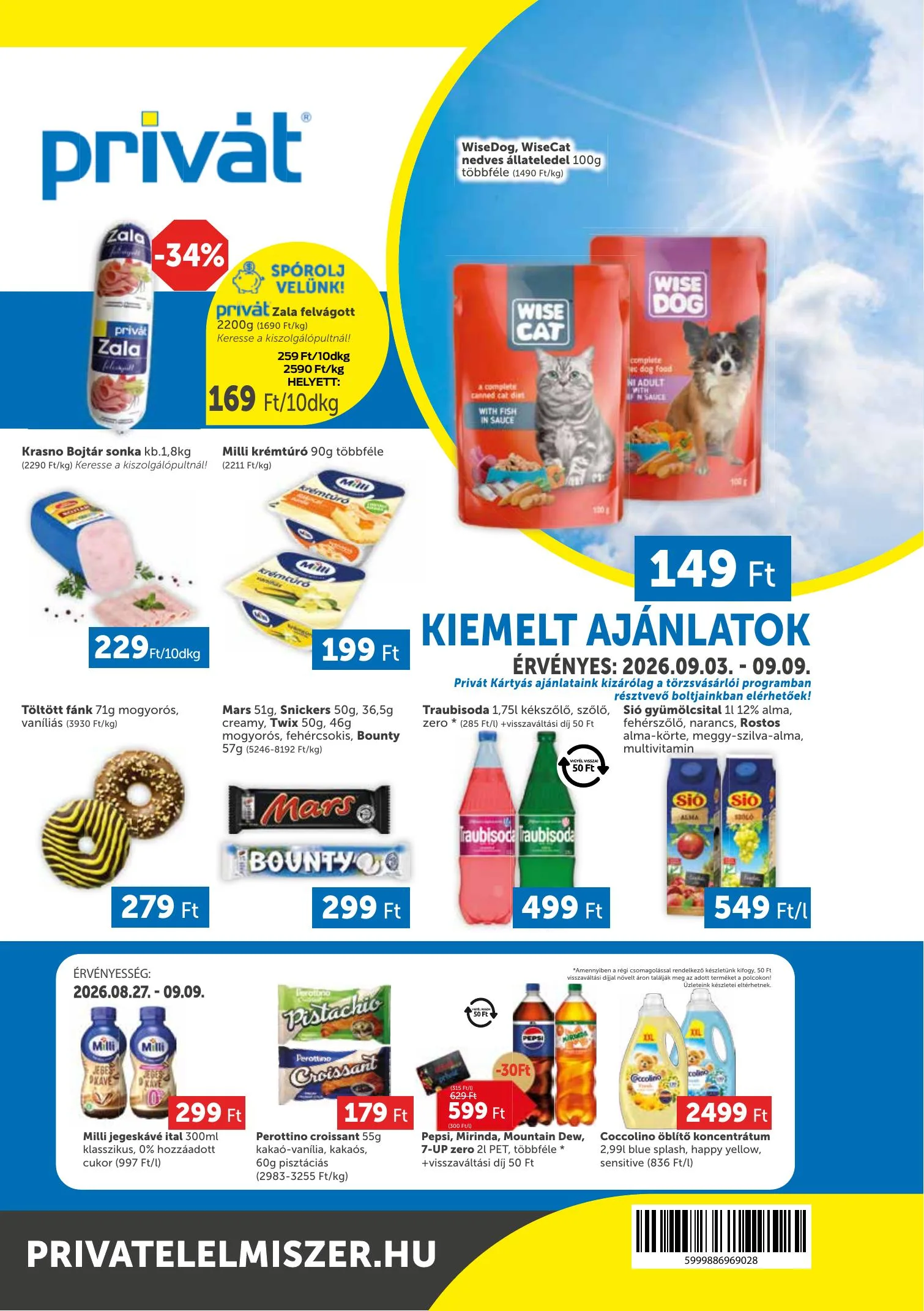 Privát akciós újság Élelmiszer 09.03–09.09