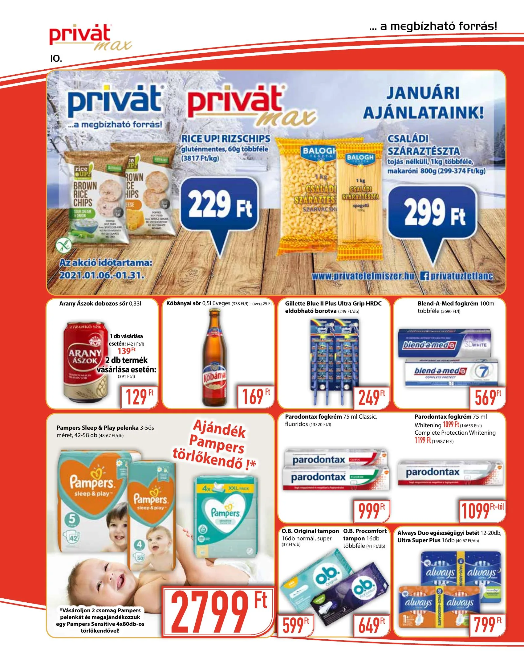 Privát akciós újság Max 01.06–01.17 – 10. oldal
