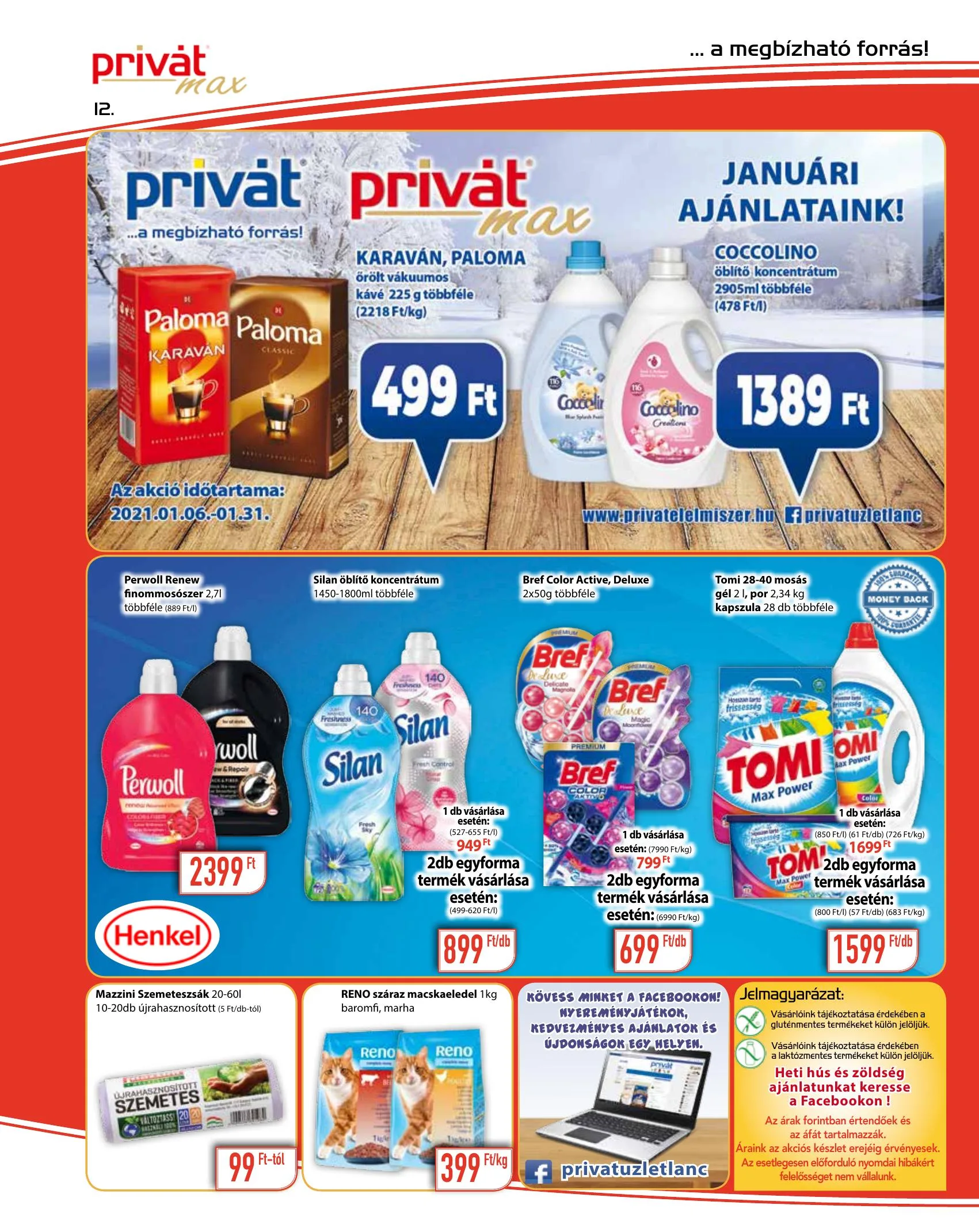 Privát akciós újság Max 01.06–01.17 – 12. oldal