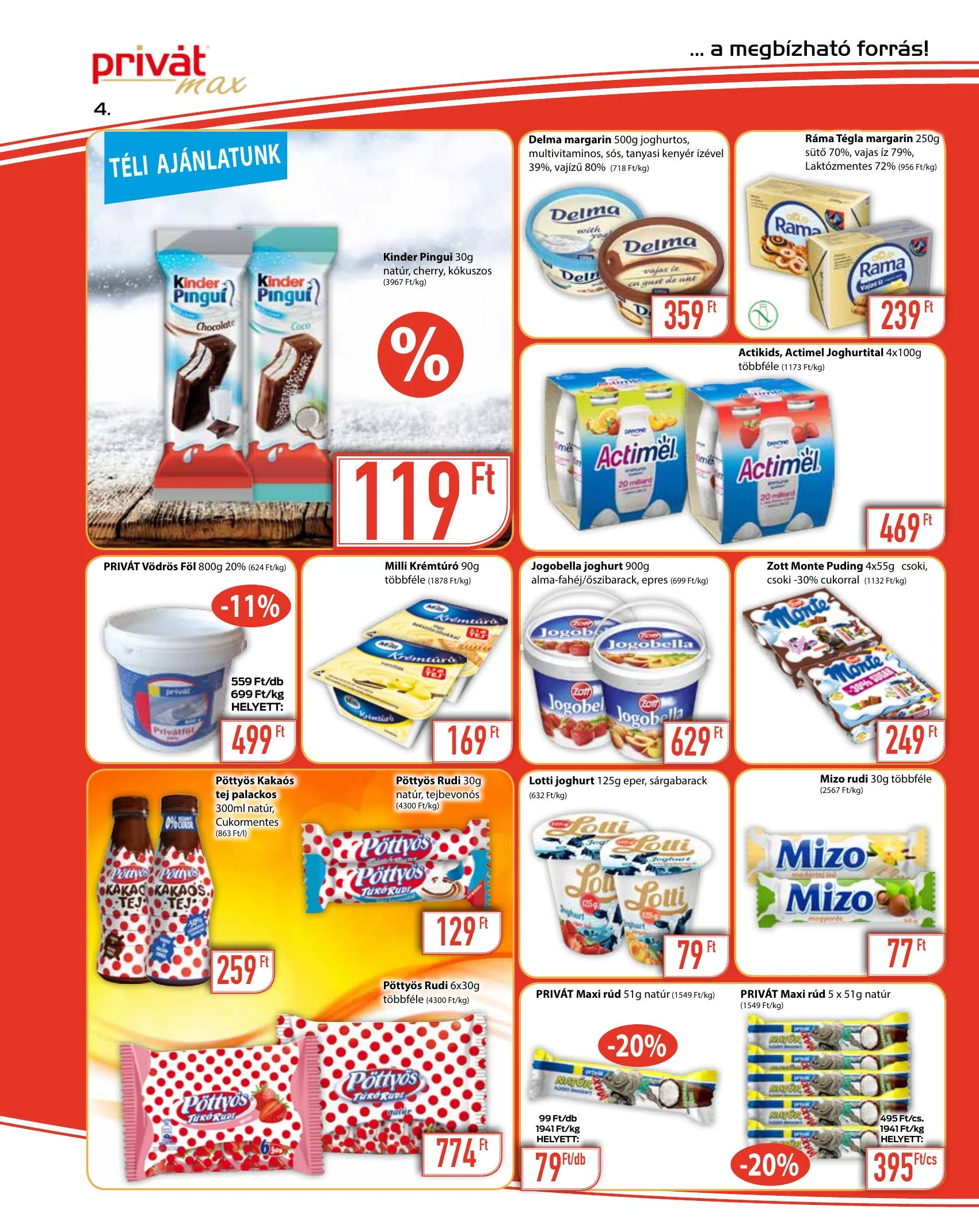 Privát akciós újság Max 01.06–01.17 – 4. oldal