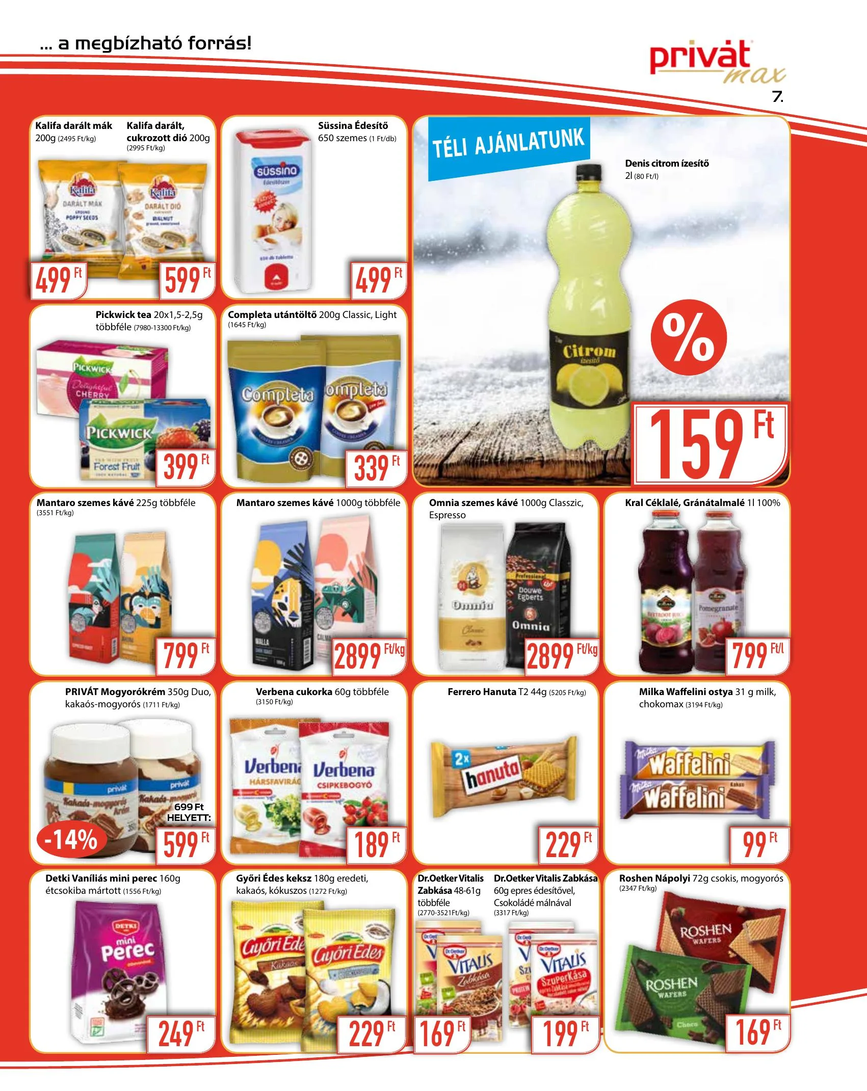 Privát akciós újság Max 01.06–01.17 – 7. oldal