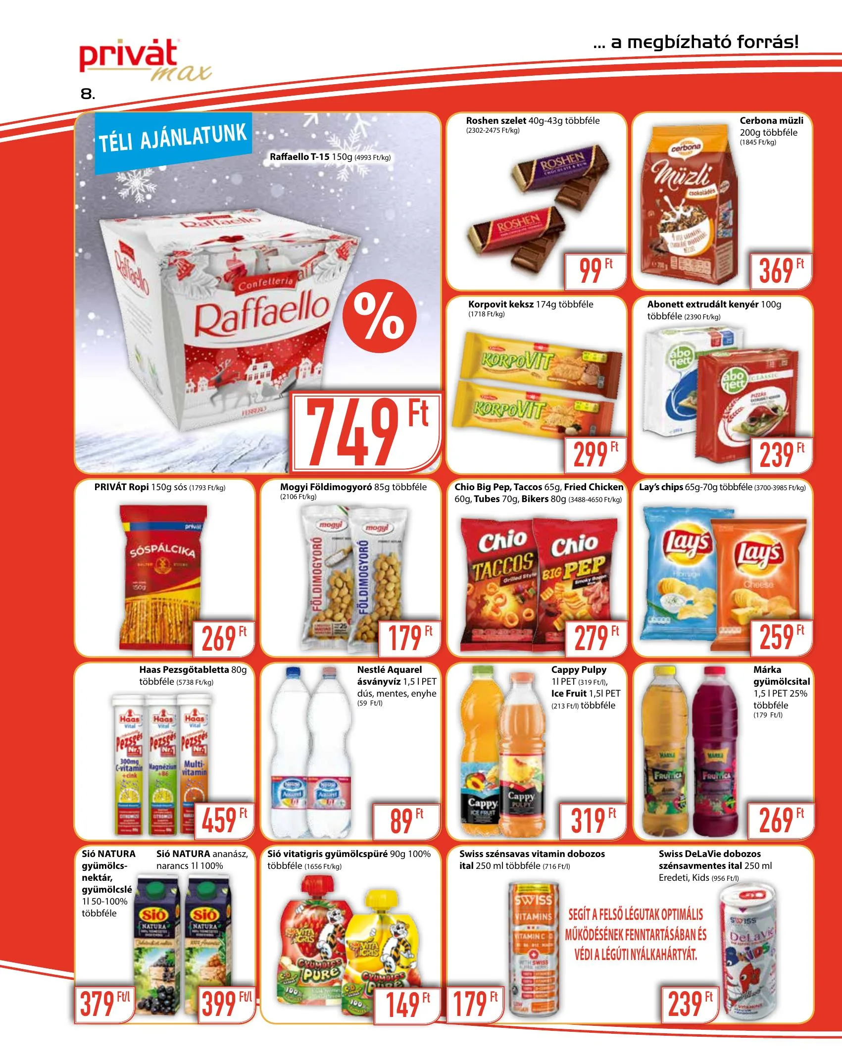 Privát akciós újság Max 01.06–01.17 – 8. oldal