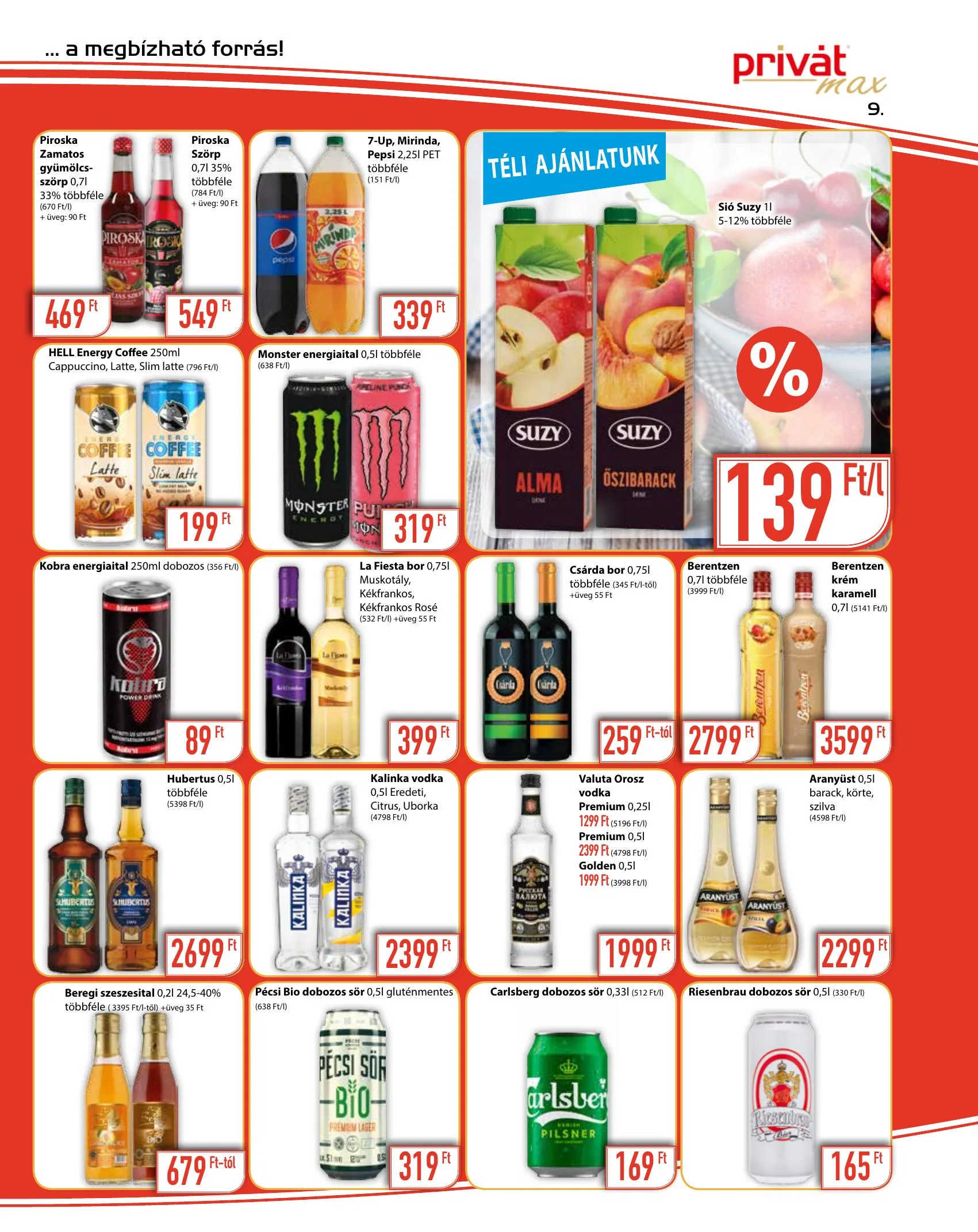 Privát akciós újság Max 01.06–01.17 – 9. oldal