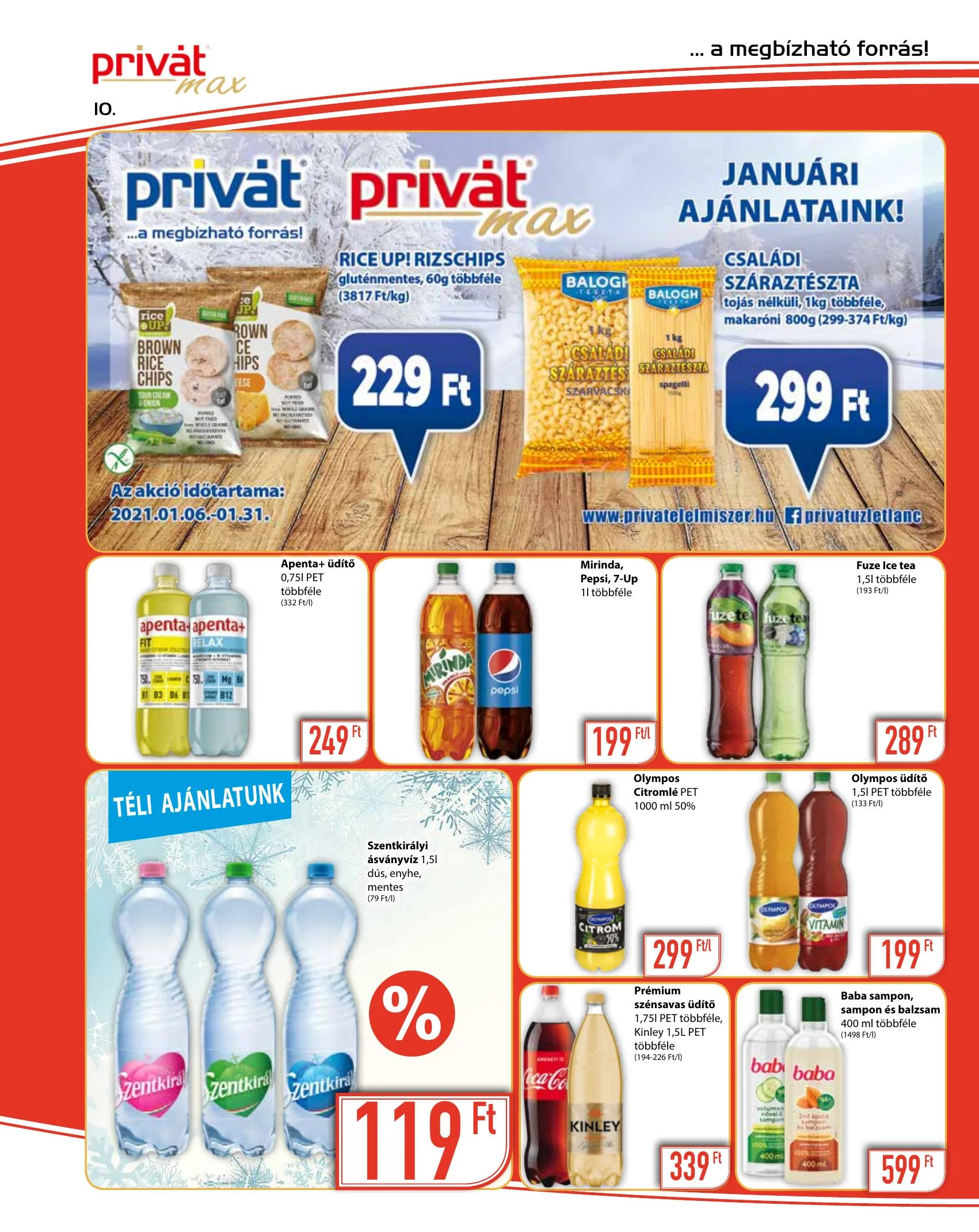 Privát akciós újság Max 01.20–01.31 – 10. oldal