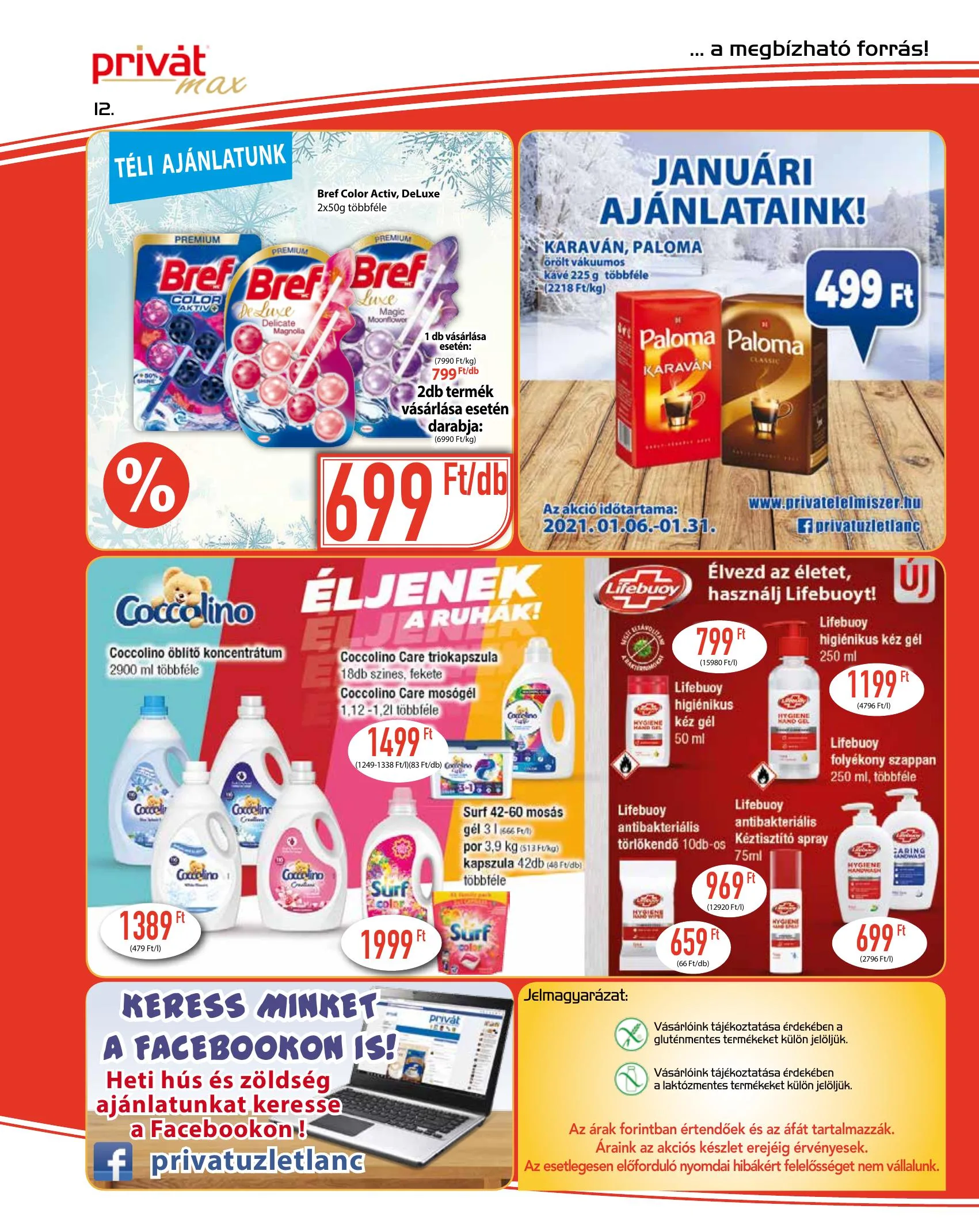 Privát akciós újság Max 01.20–01.31 – 12. oldal