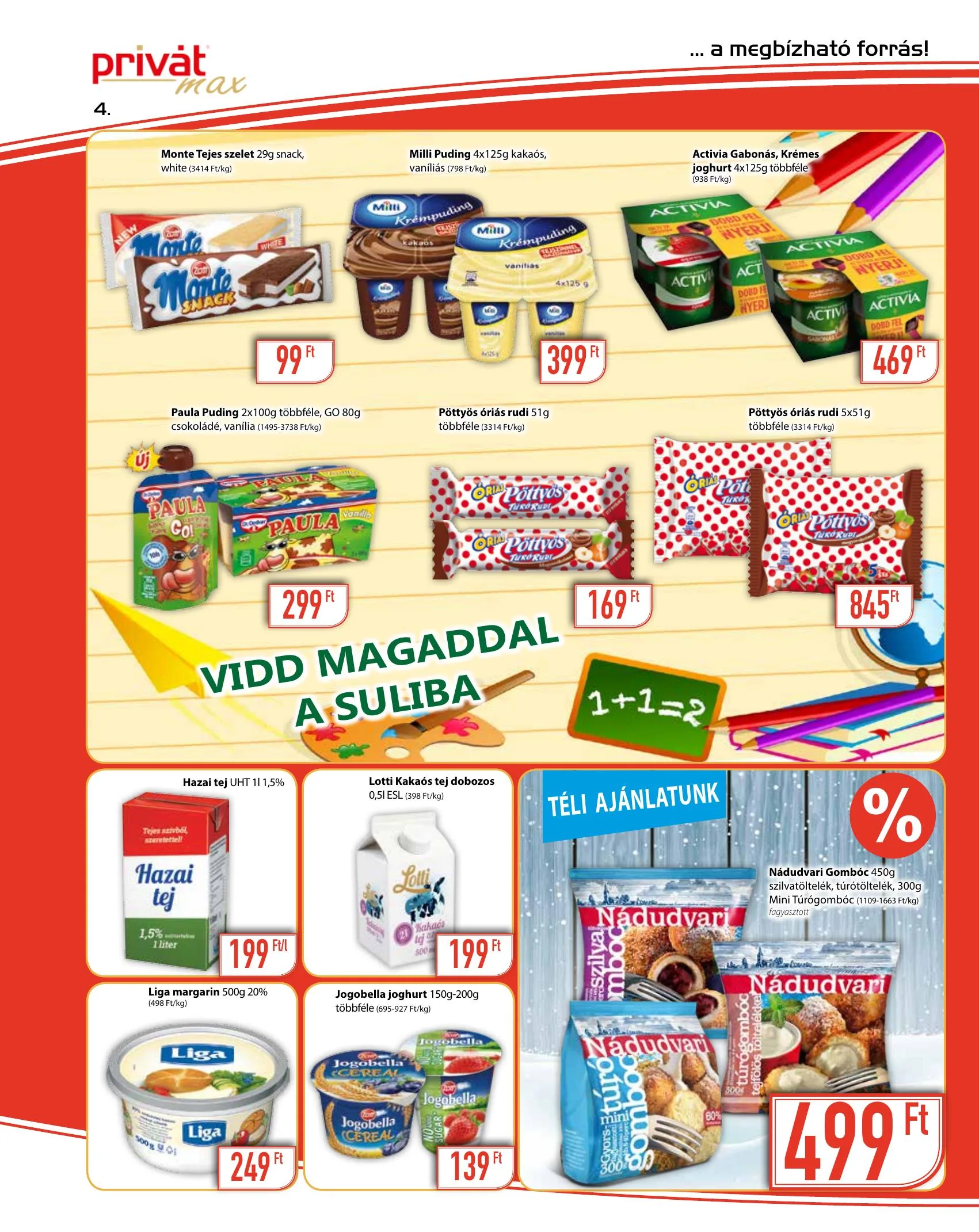 Privát akciós újság Max 01.20–01.31 – 4. oldal