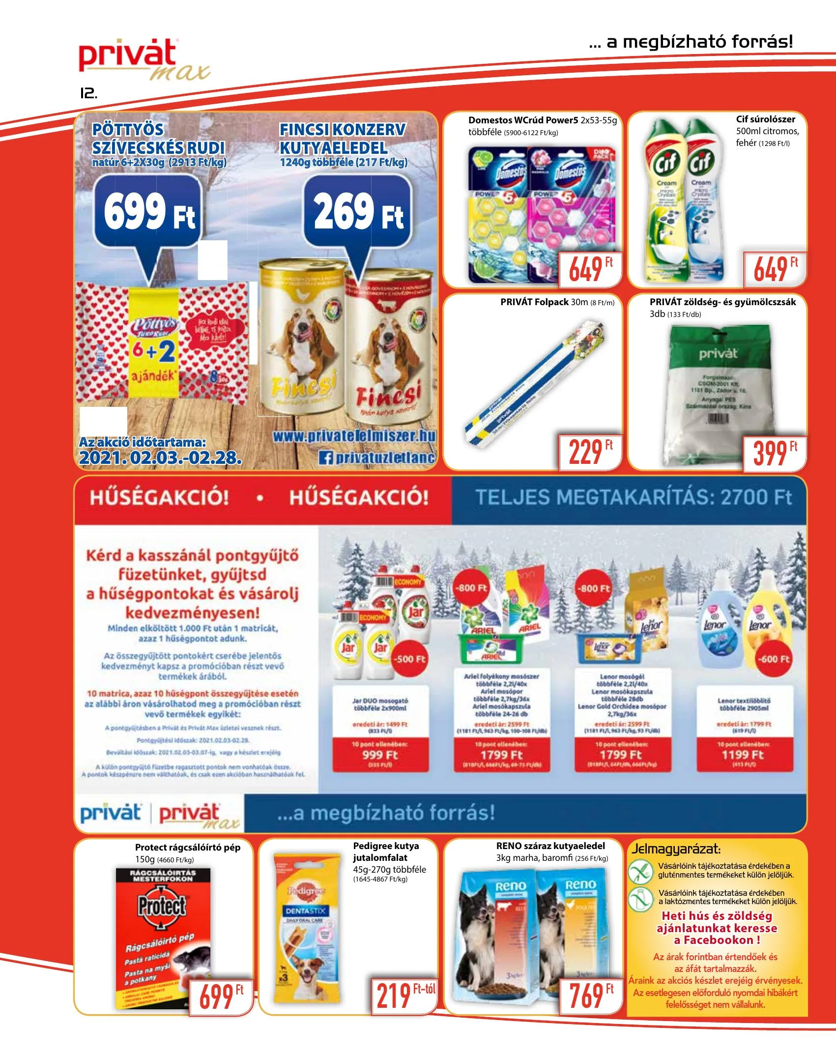 Privát akciós újság Max 02.03–02.14 – 12. oldal