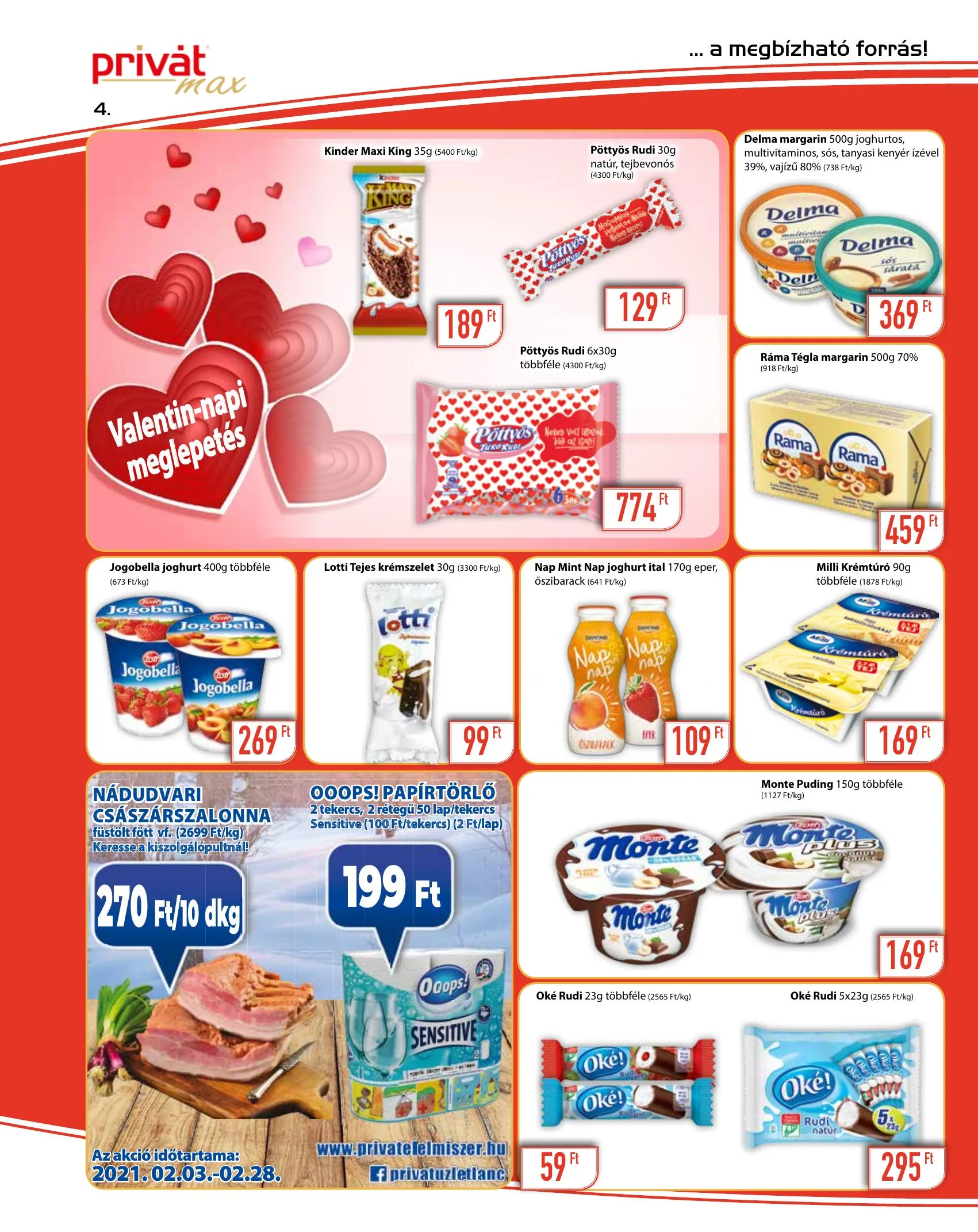 Privát akciós újság Max 02.03–02.14 – 4. oldal
