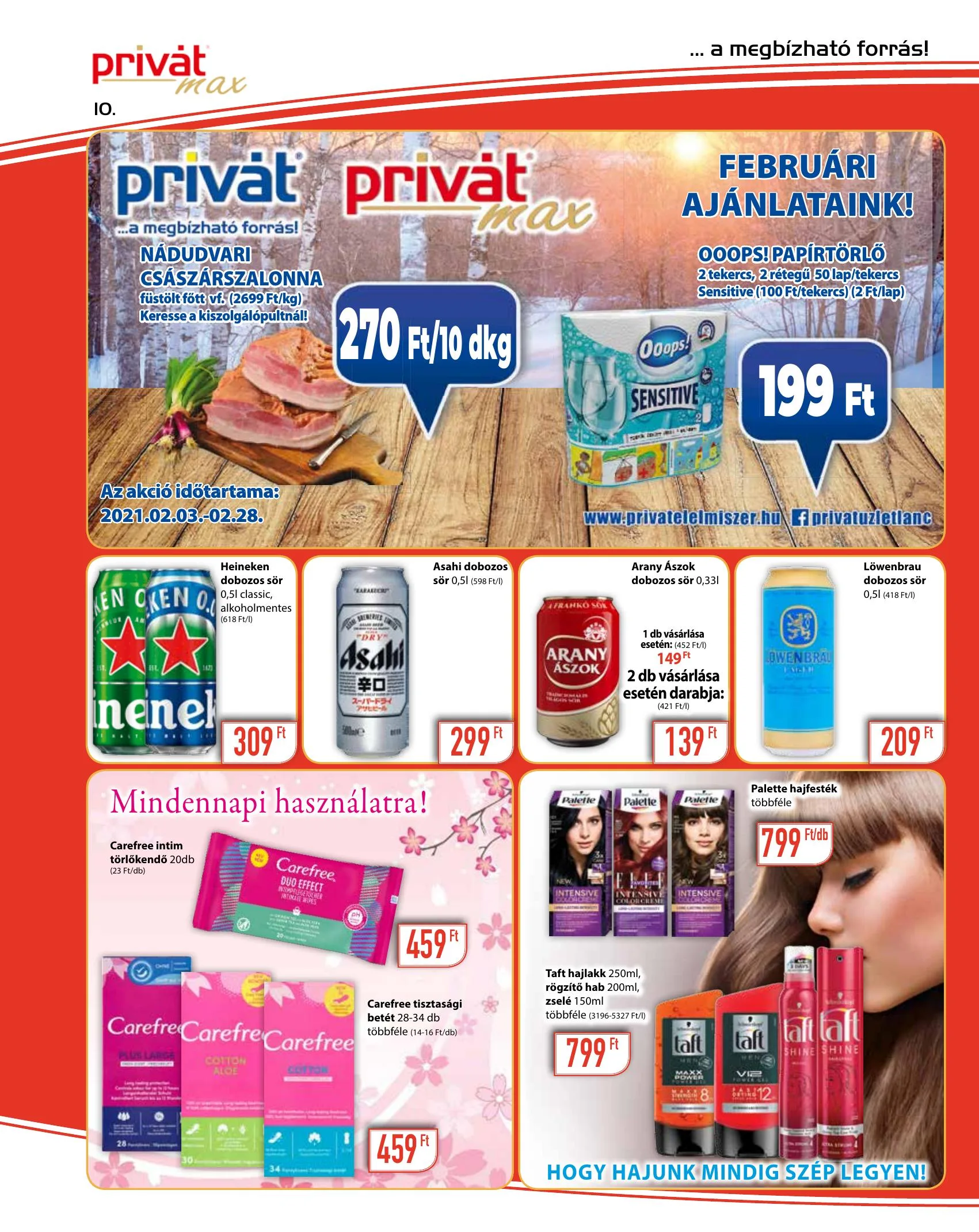 Privát akciós újság Max 02.17–02.28 – 10. oldal