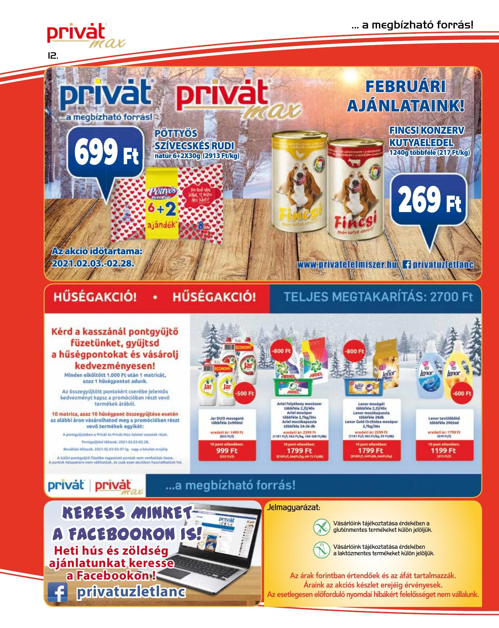 Privát akciós újság Max 02.17–02.28 – 12. oldal