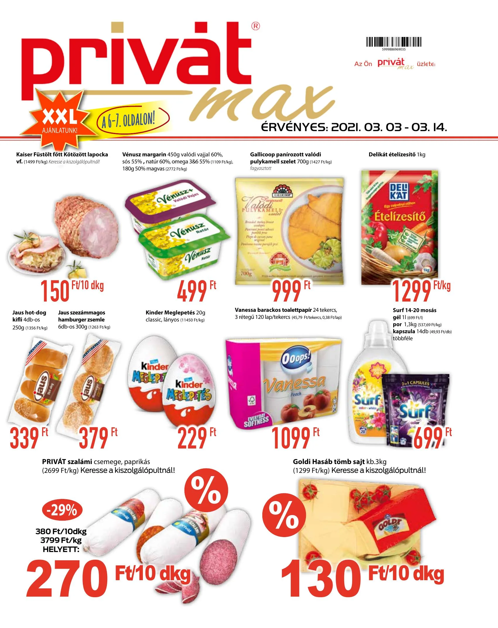 Privát akciós újság Max 03.03–03.14