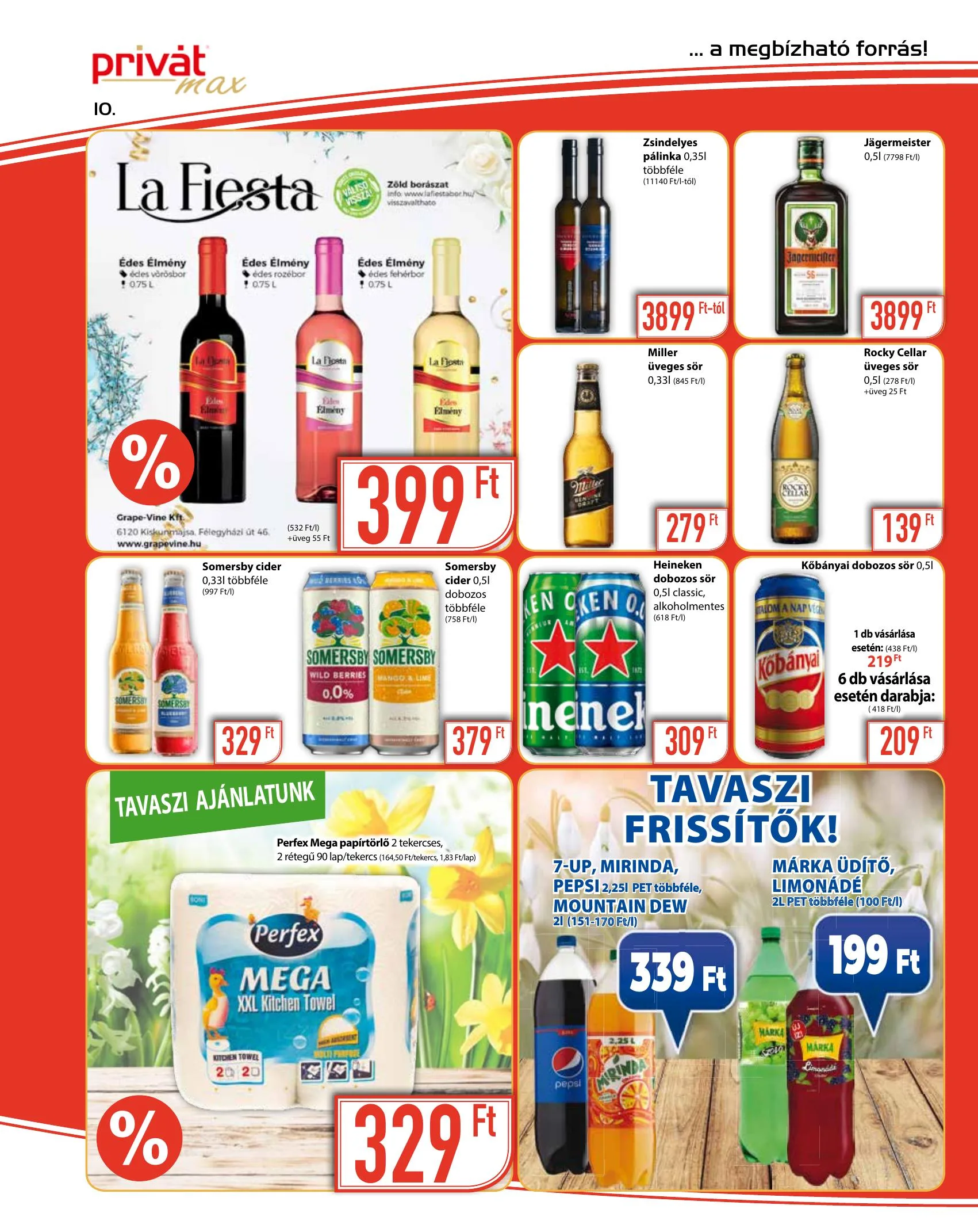Privát akciós újság Max 03.17–03.28 – 10. oldal