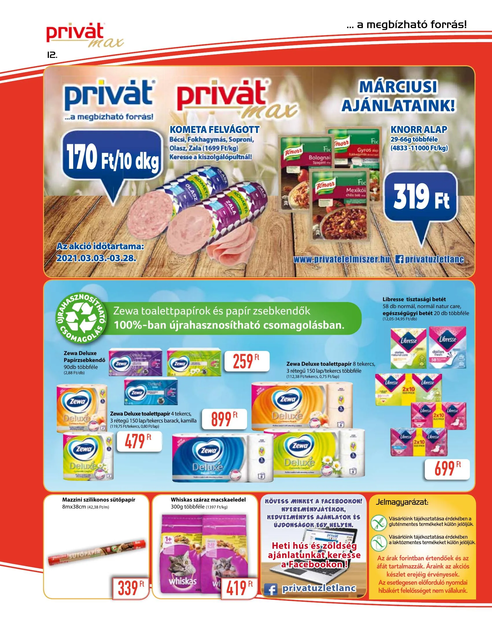 Privát akciós újság Max 03.17–03.28 – 12. oldal