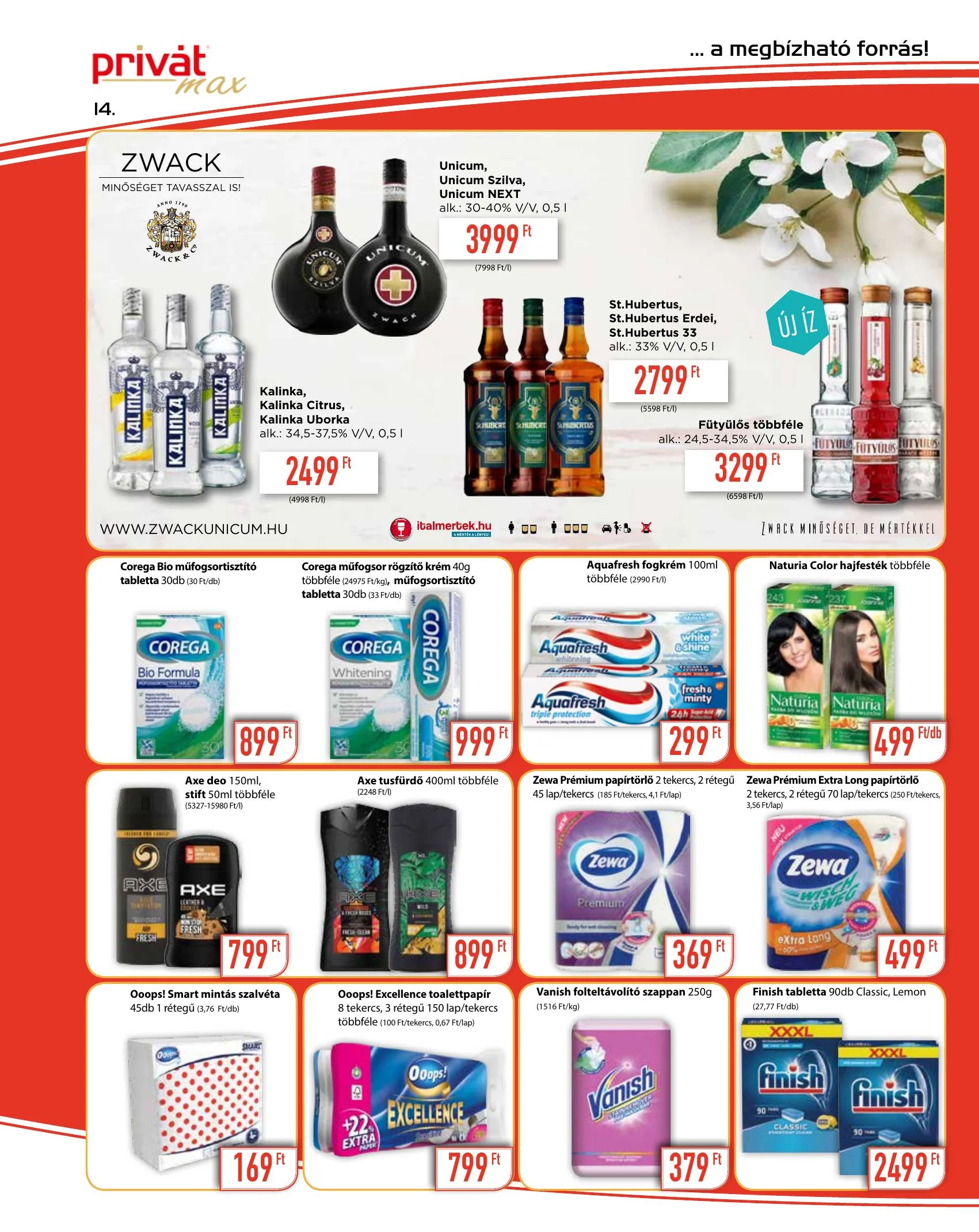 Privát akciós újság Max 03.29–04.11 – 14. oldal