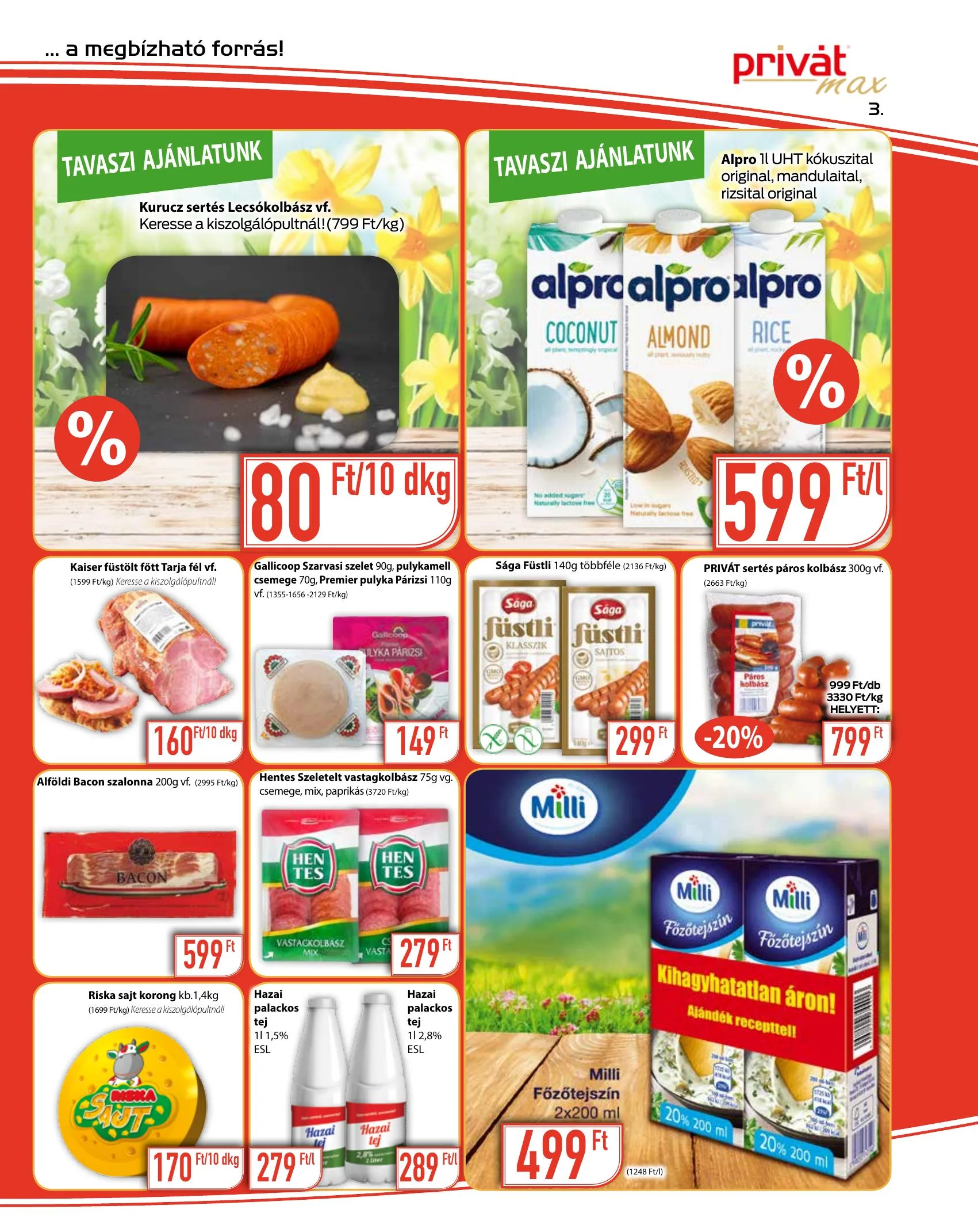 Privát akciós újság Max 03.29–04.11 – 3. oldal
