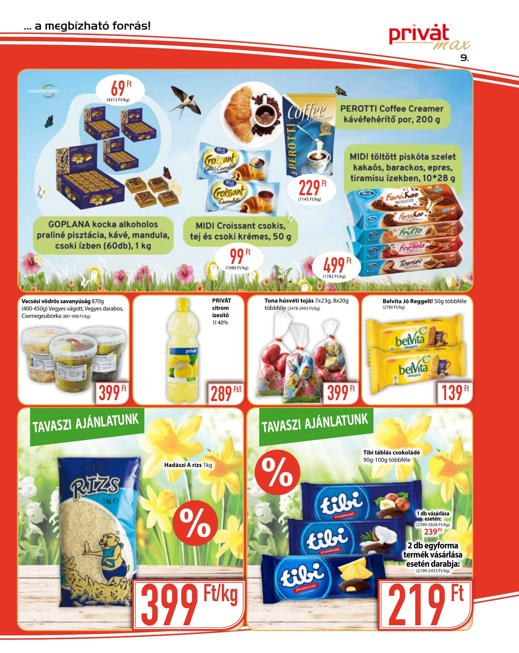 Privát akciós újság Max 03.29–04.11 – 9. oldal