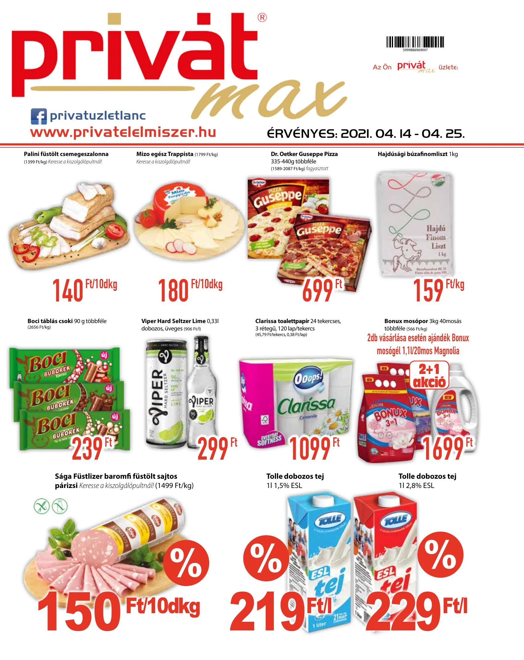 Privát akciós újság Max 04.14–04.25