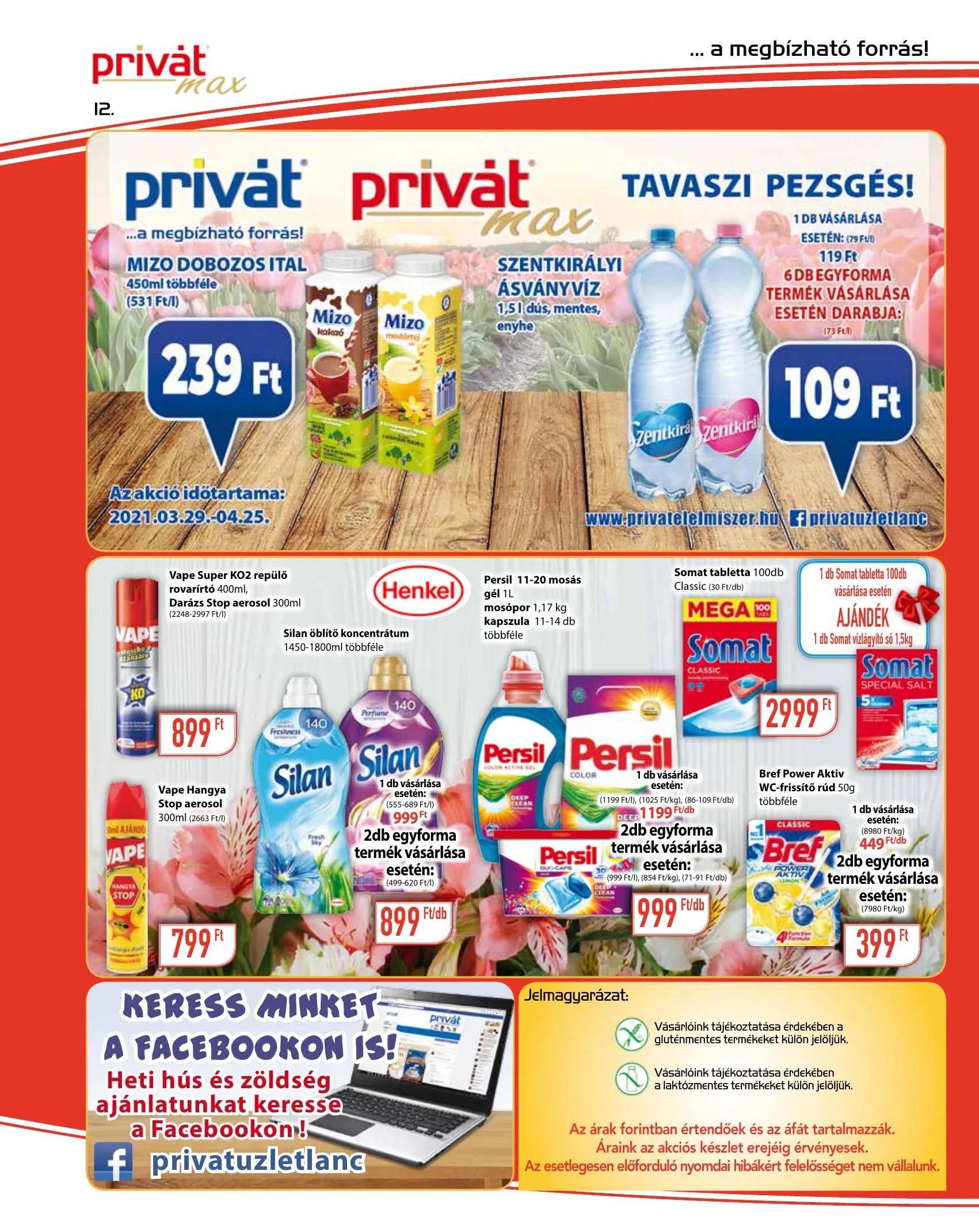 Privát akciós újság Max 04.14–04.25 – 12. oldal