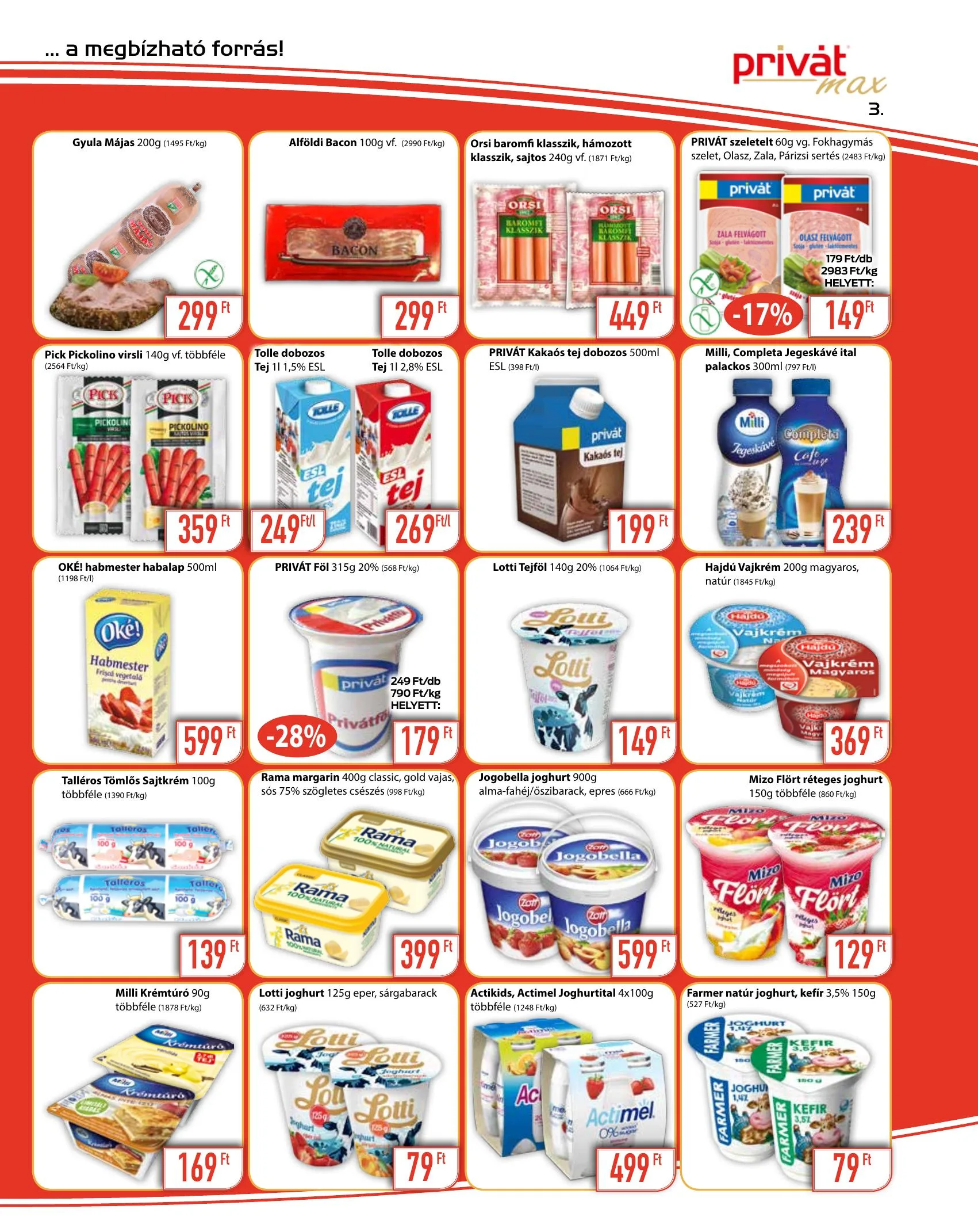 Privát akciós újság Max 04.28–05.09 – 3. oldal