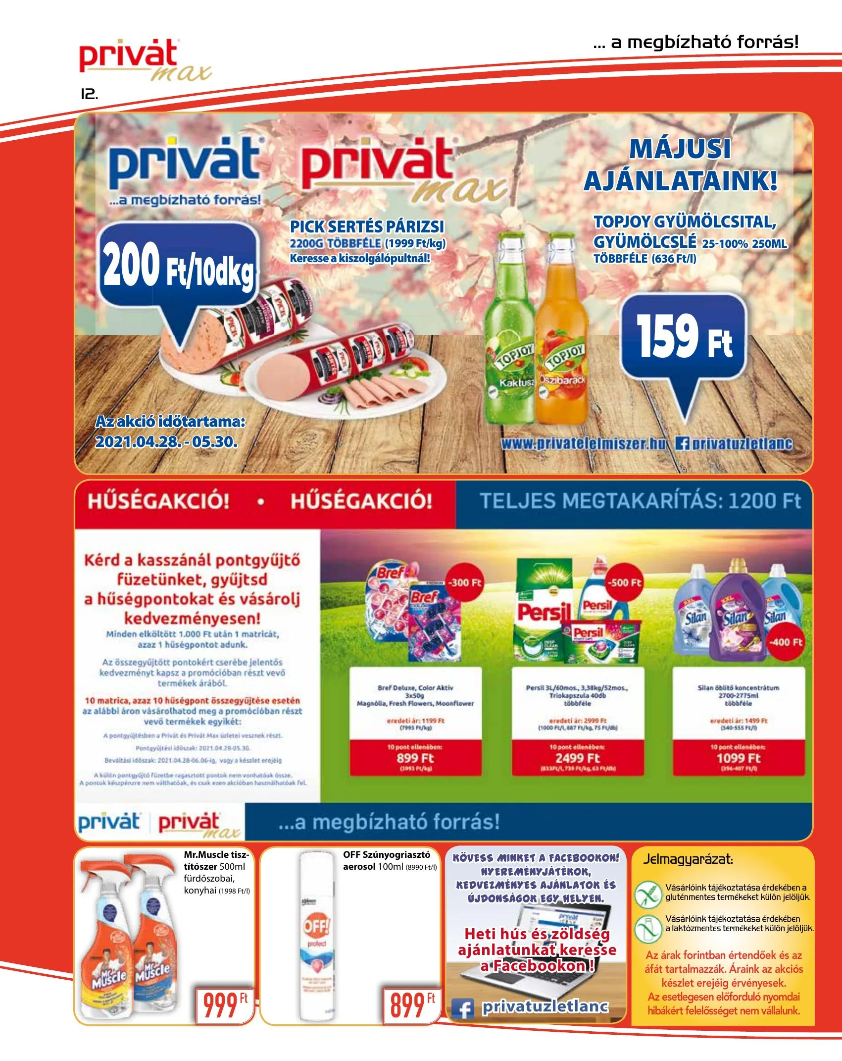 Privát akciós újság Max 05.19–05.30 – 12. oldal