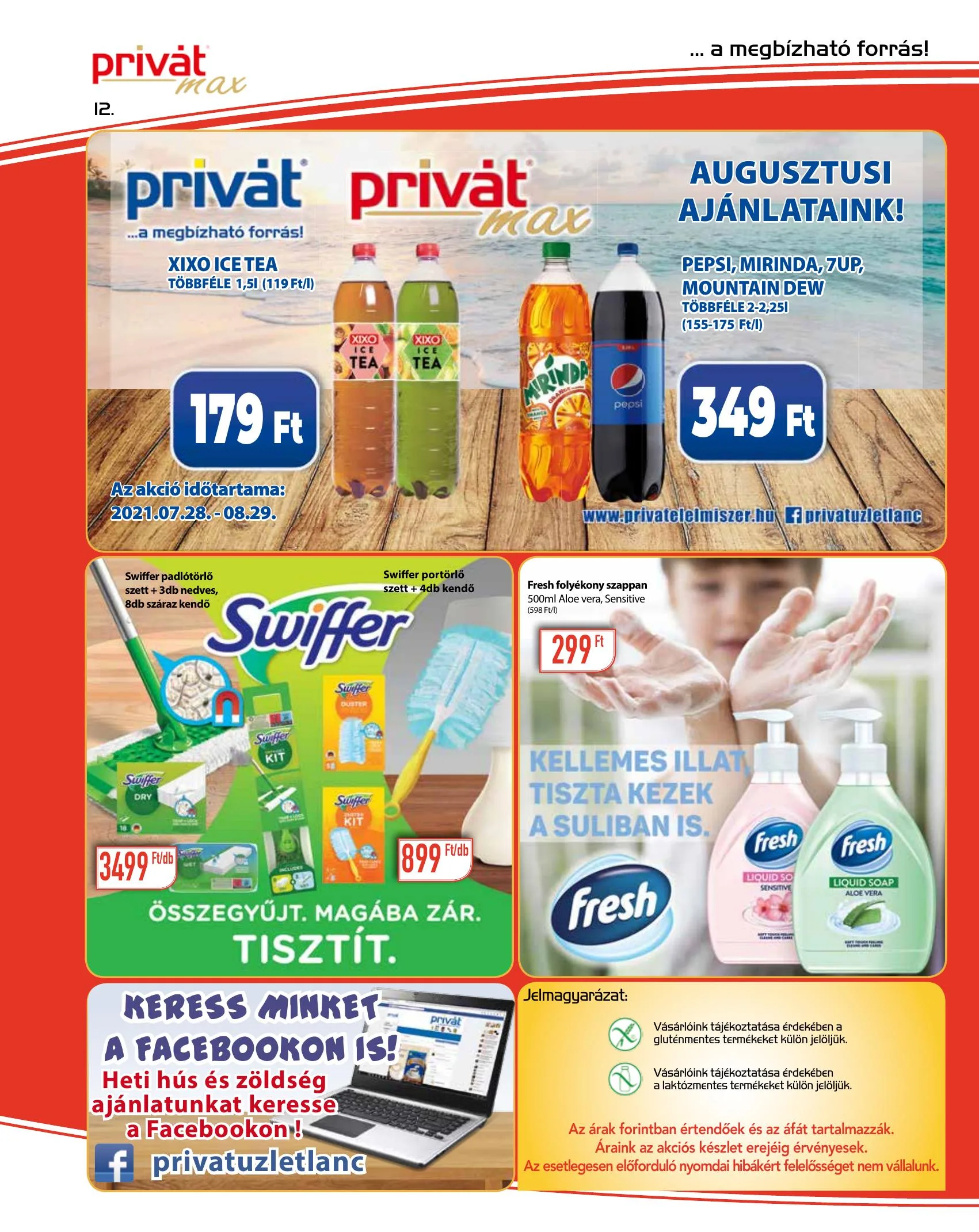 Privát akciós újság Max 08.18–08.28 – 12. oldal