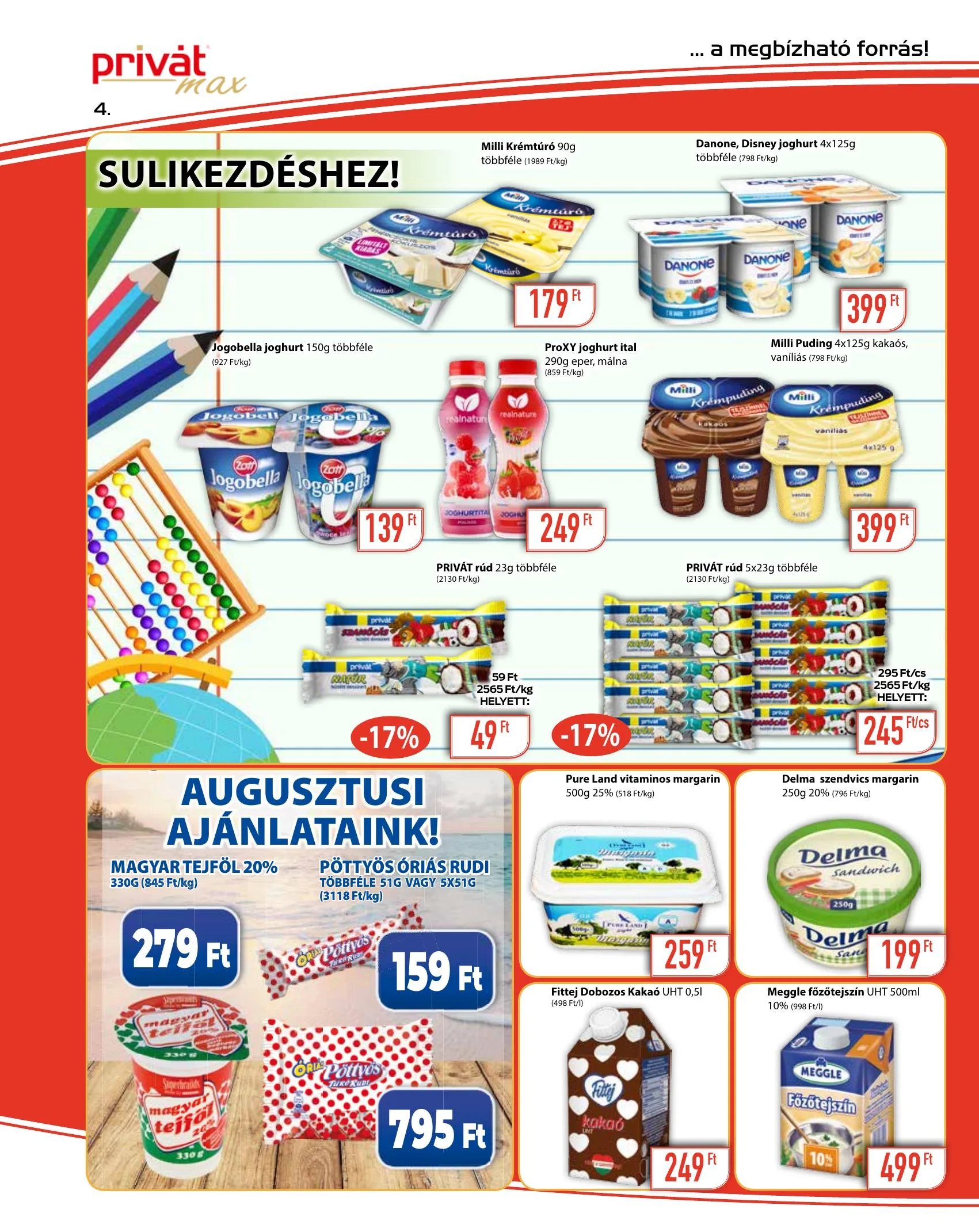 Privát akciós újság Max 08.18–08.28 – 4. oldal