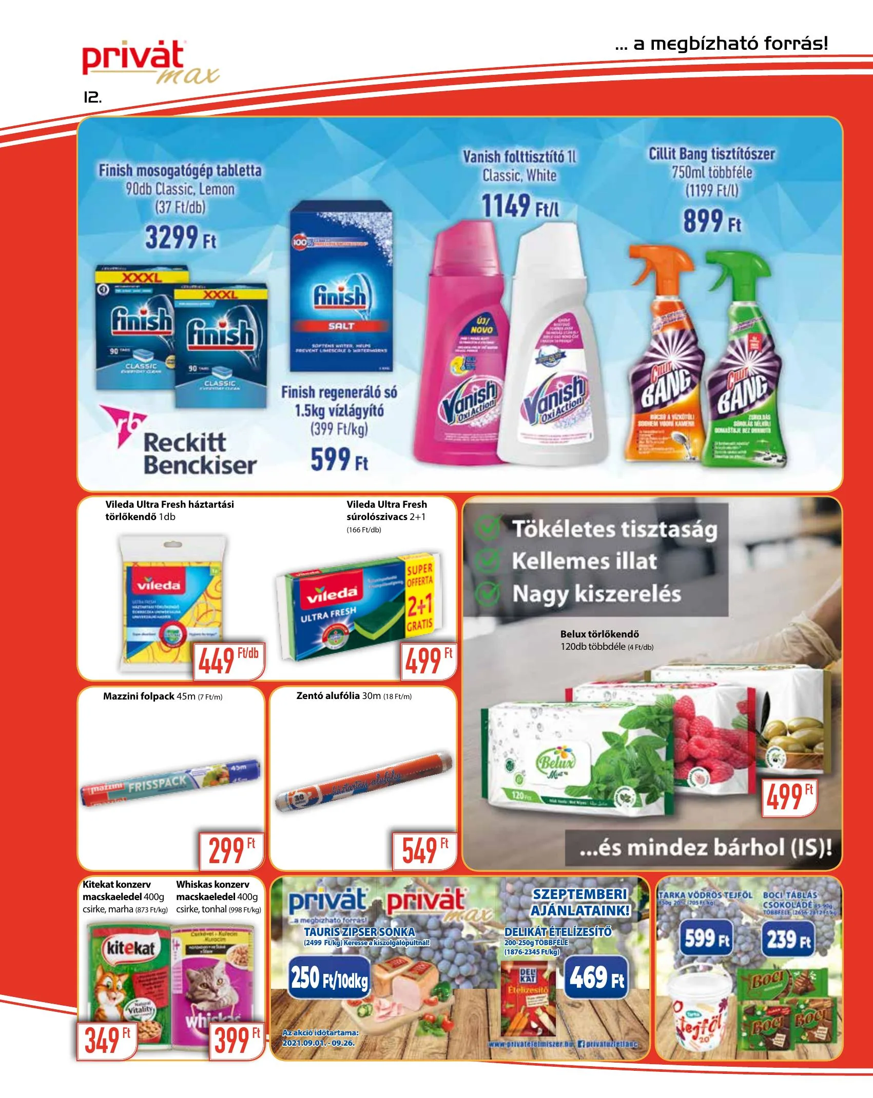 Privát akciós újság Max 09.01–09.12 – 12. oldal